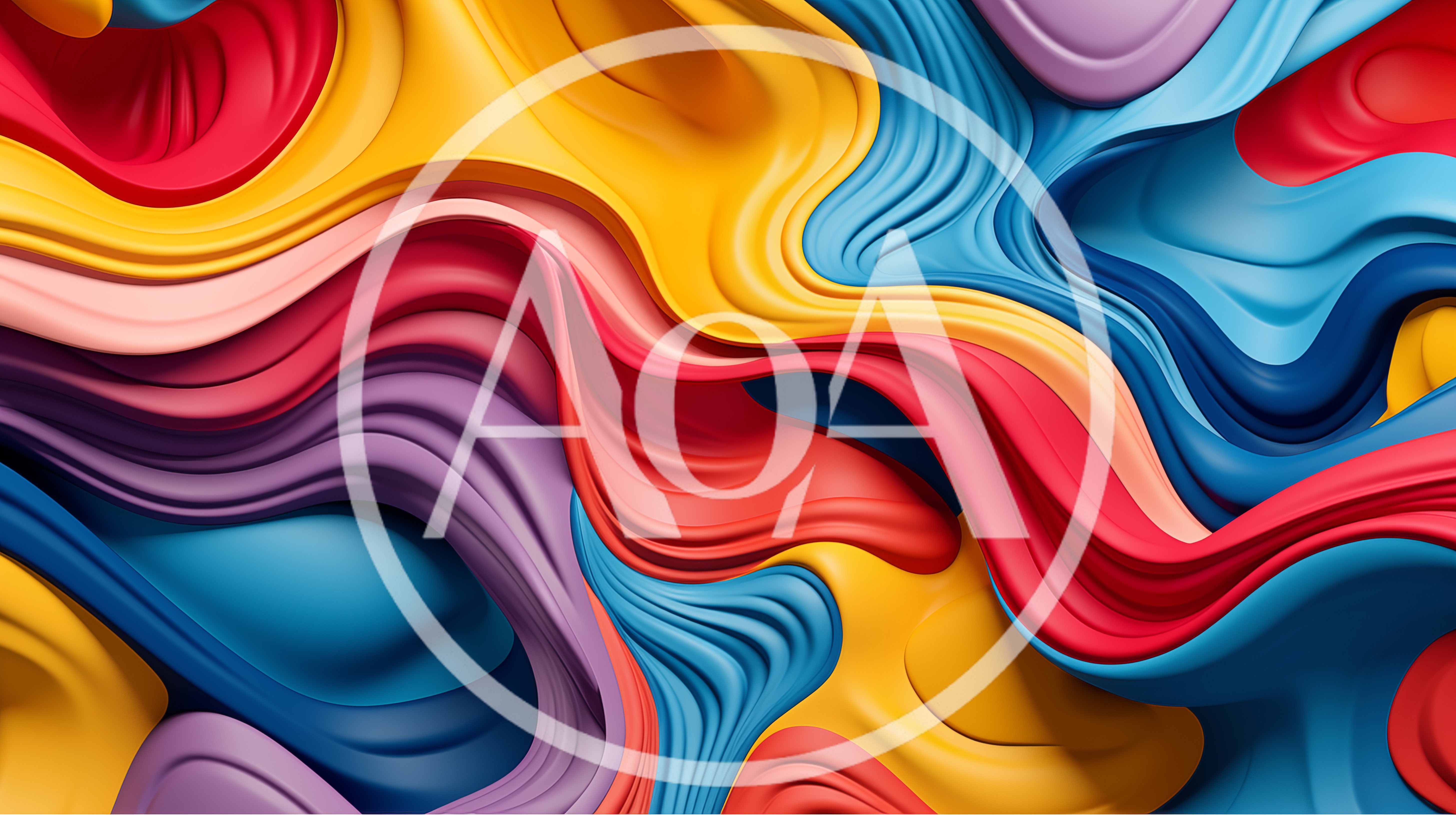 Abstract 3D Liquid Wave Background