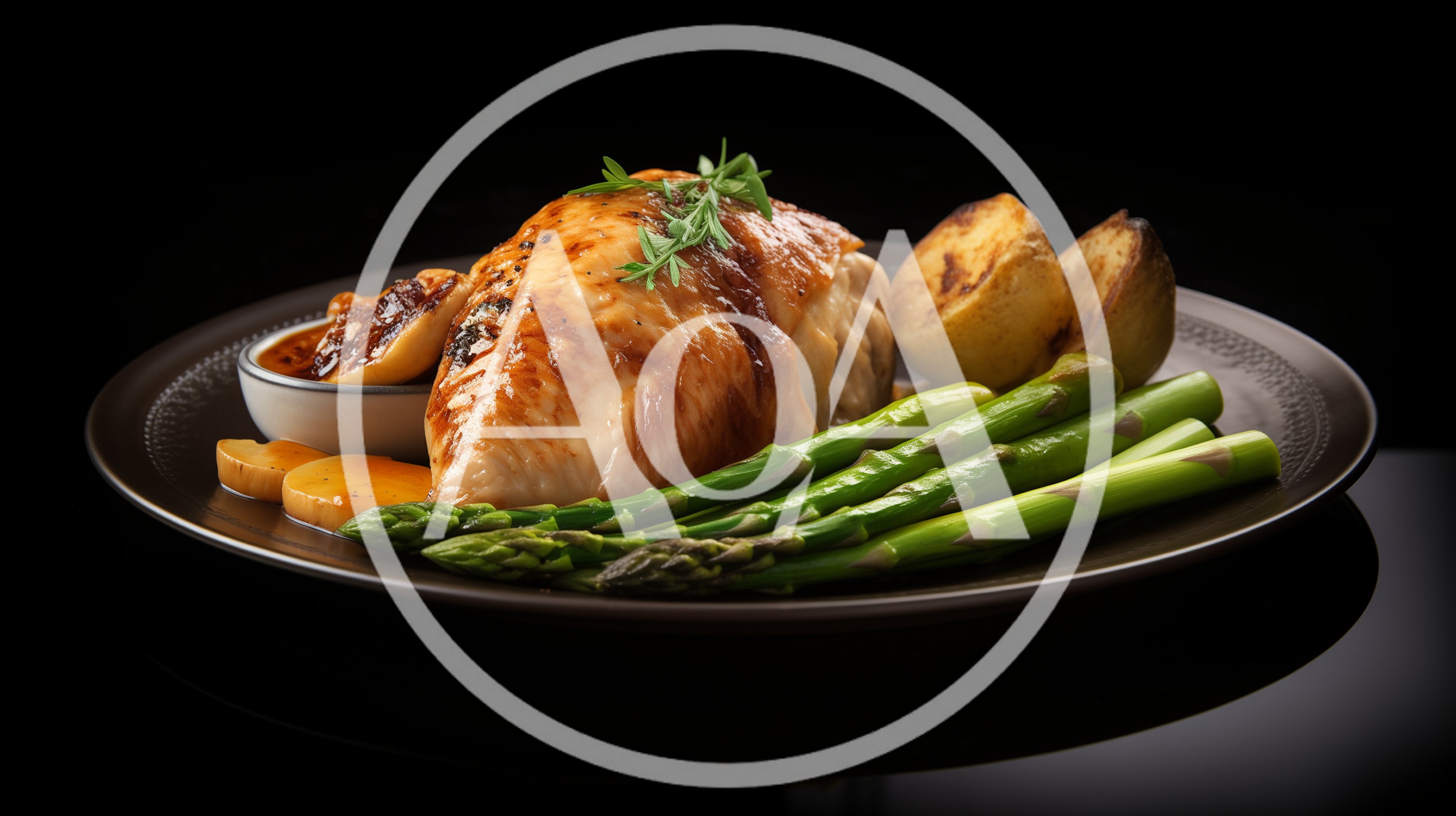 Roasted Chicken Breast With Asparagus And Potatoes