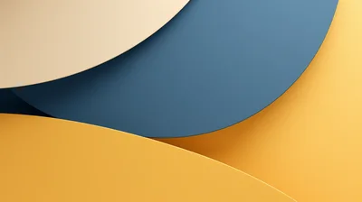 Abstract 3D Background With Overlapping Curved Layers