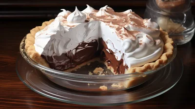 Chocolate Cream Pie With Whipped Topping