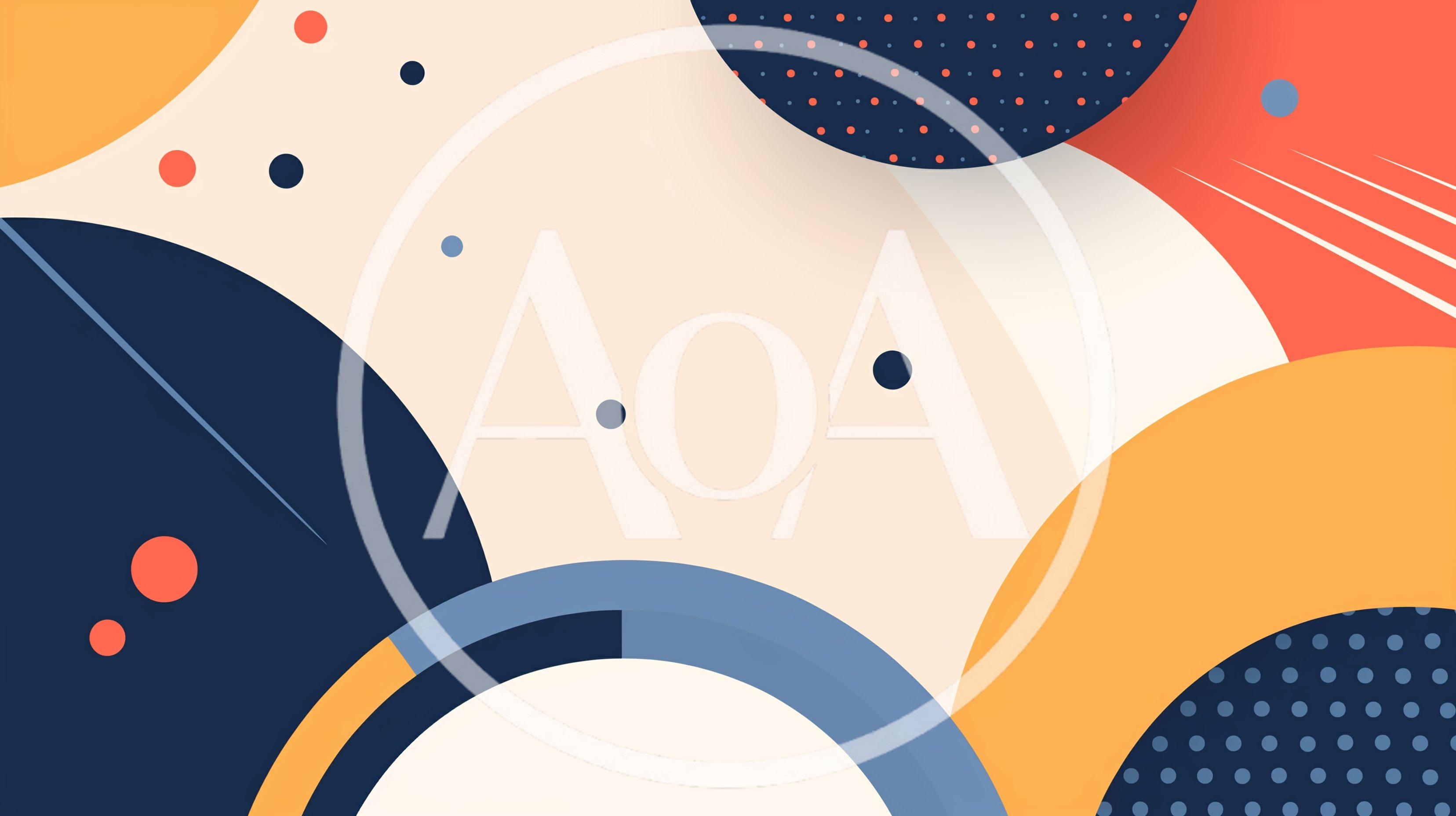 Abstract Geometric Background With Circles And Dots