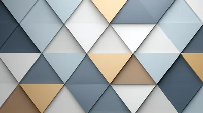 Abstract Geometric Background With Overlapping Triangular Panels