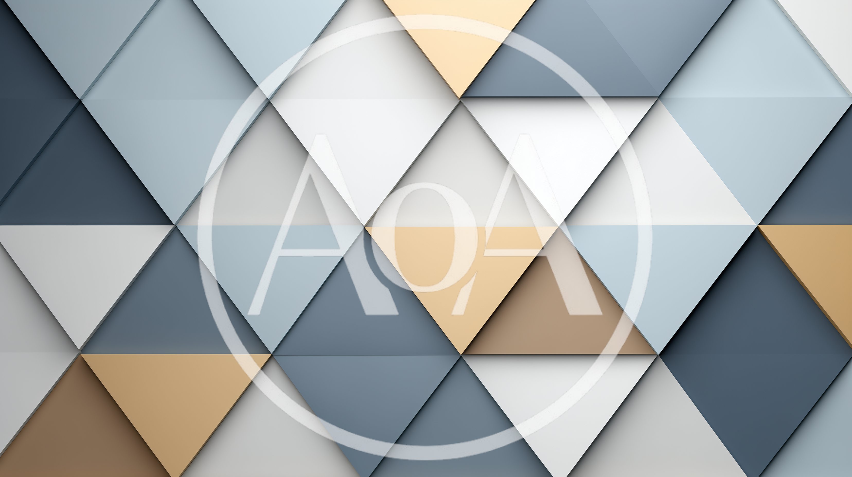 Abstract Geometric Background With Overlapping Triangular Panels