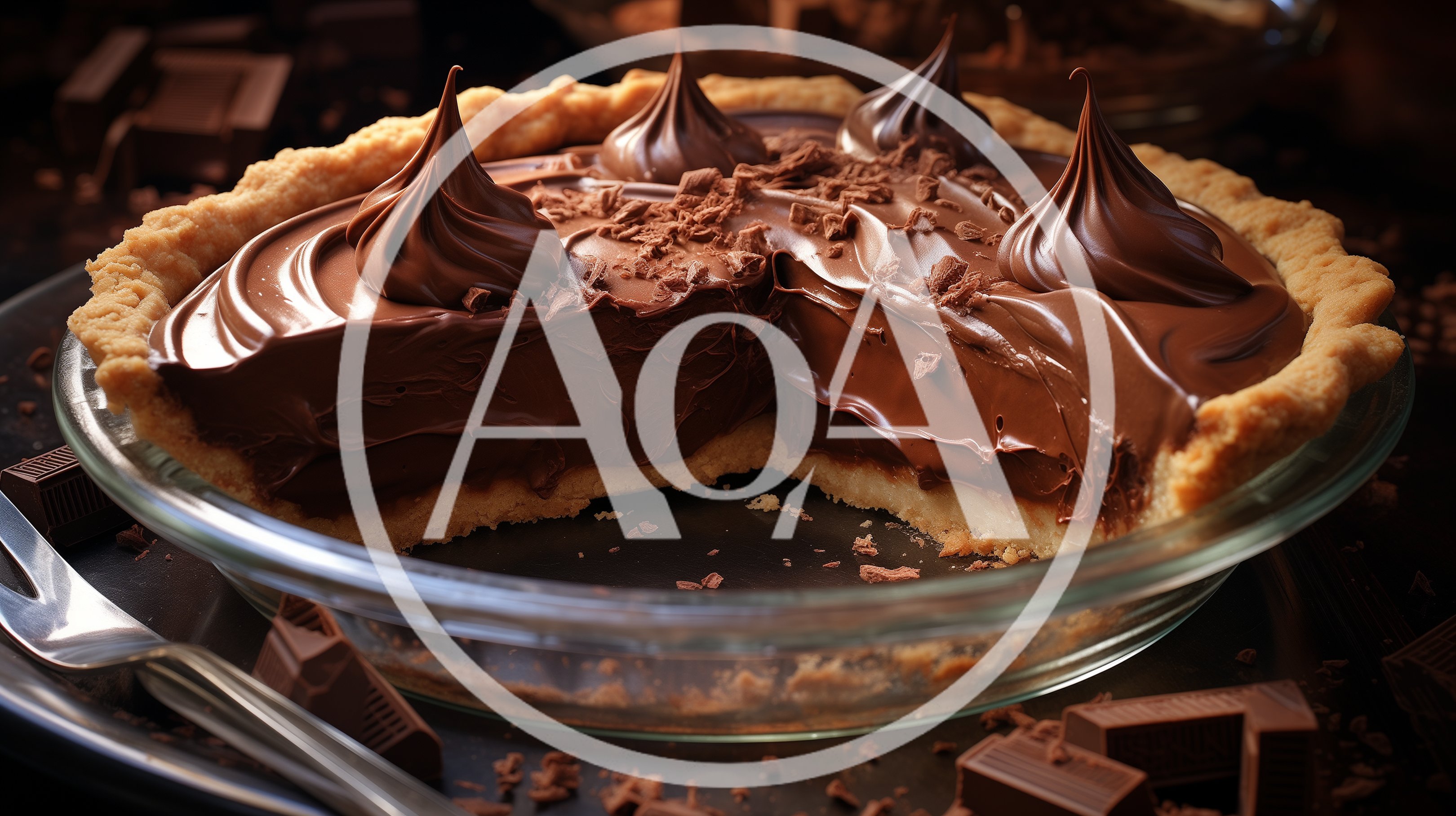 Decadent Chocolate Cream Pie With Chocolate Shavings
