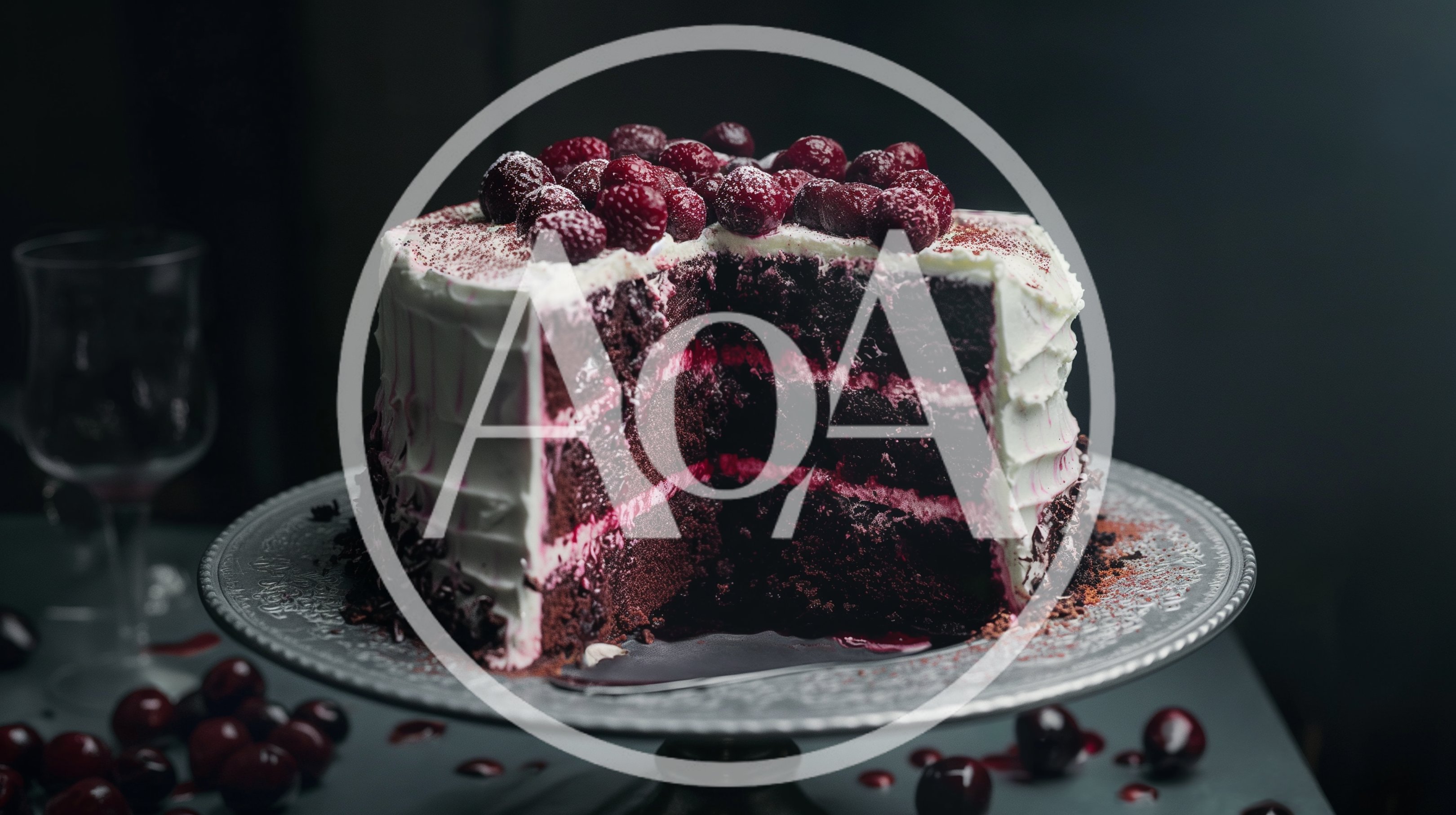 Decadent Chocolate Layer Cake With Fresh Cherries