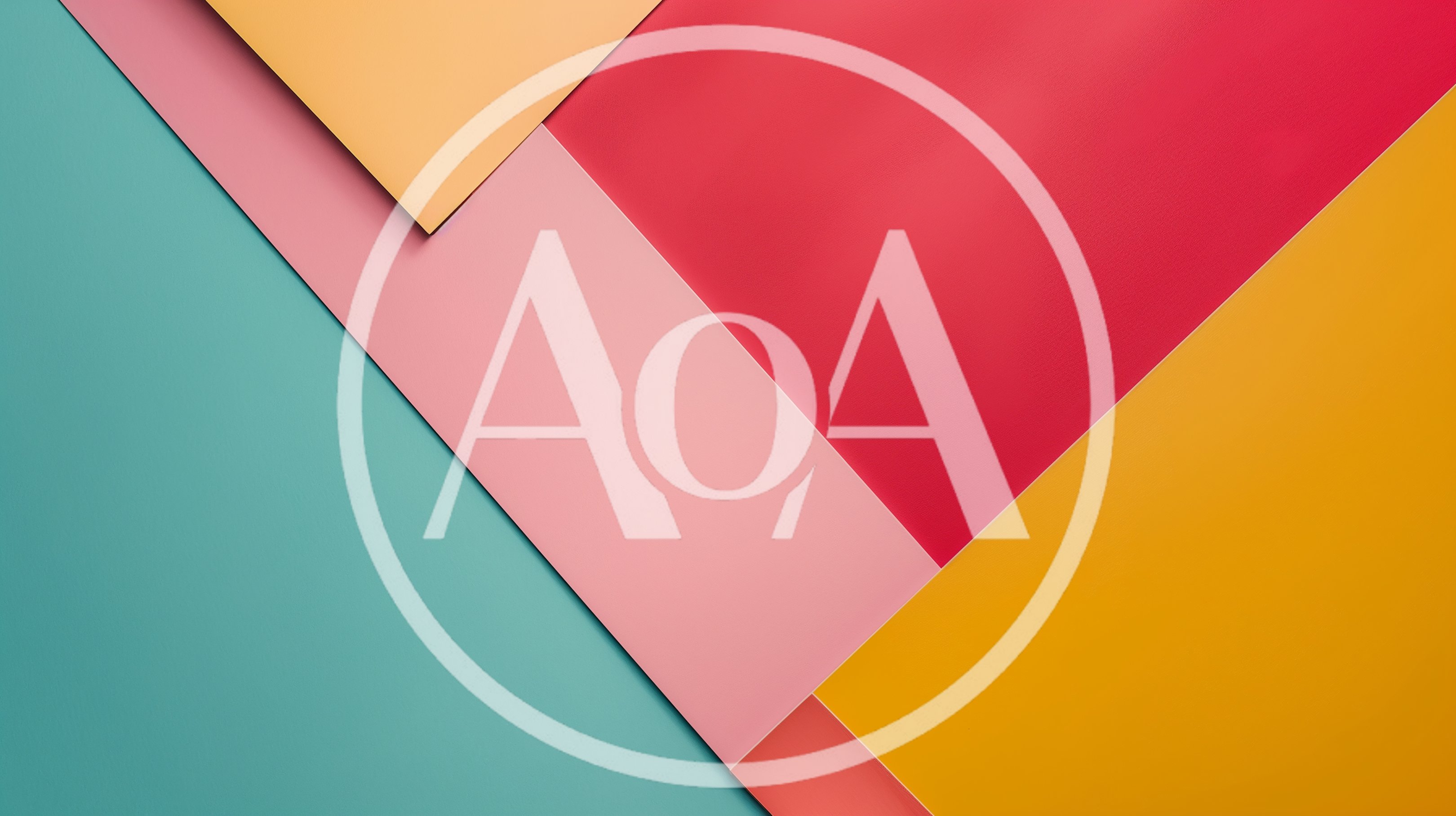 Abstract Geometric Background With Overlapping Colorful Paper Layers
