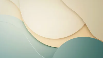 Abstract Minimalist Background With Soft Pastel Curves