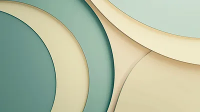Abstract Background With Overlapping Curved Geometric Shapes