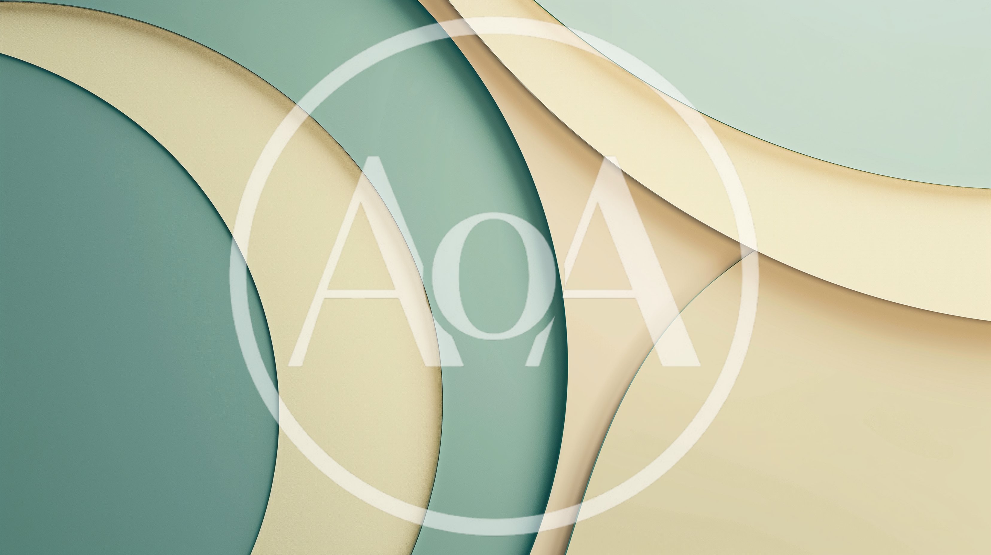 Abstract Background With Overlapping Curved Geometric Shapes
