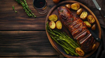 Roasted Pork Tenderloin With Asparagus And Potatoes