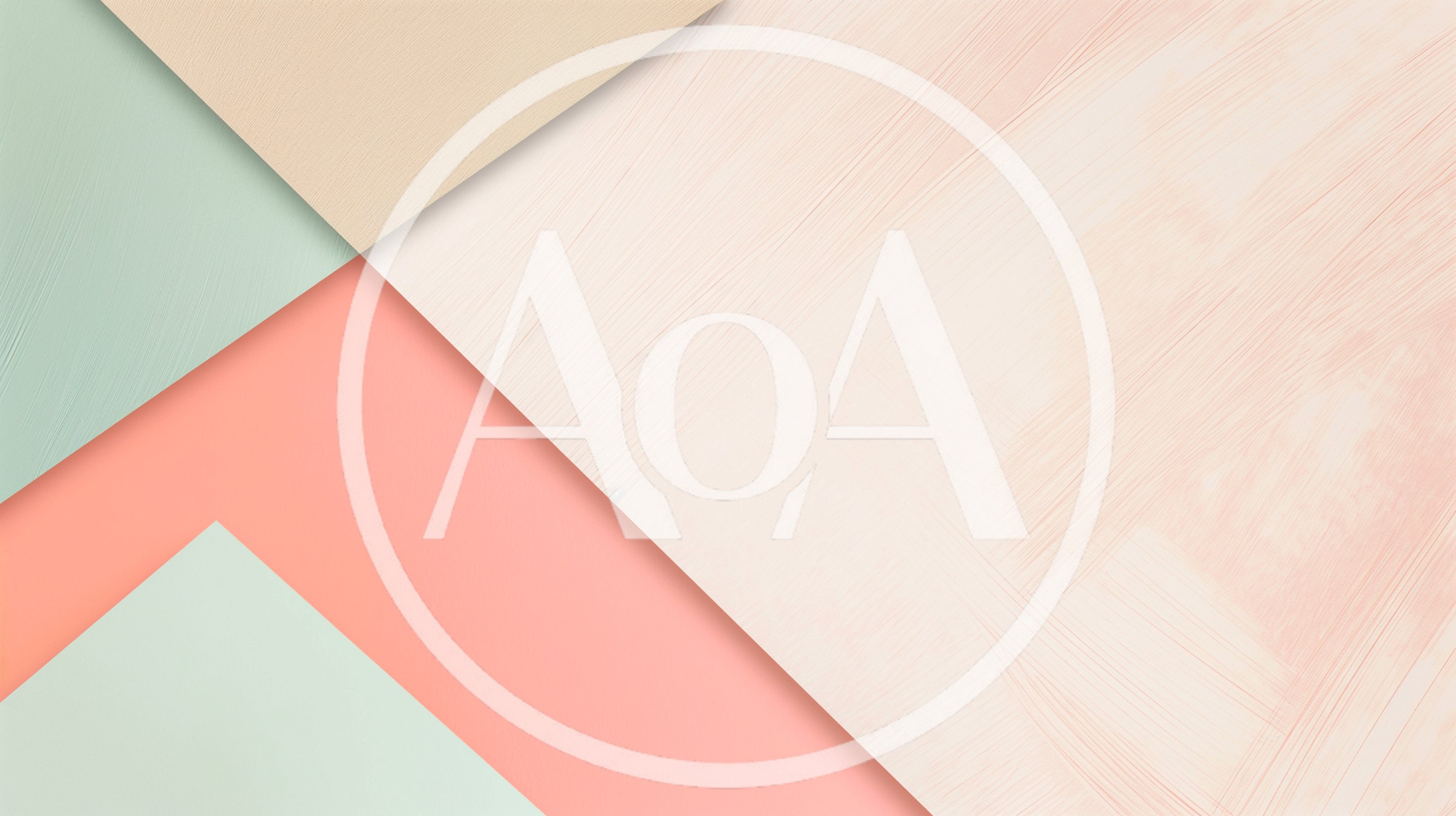 Abstract Geometric Background With Pastel Colored Paper Layers