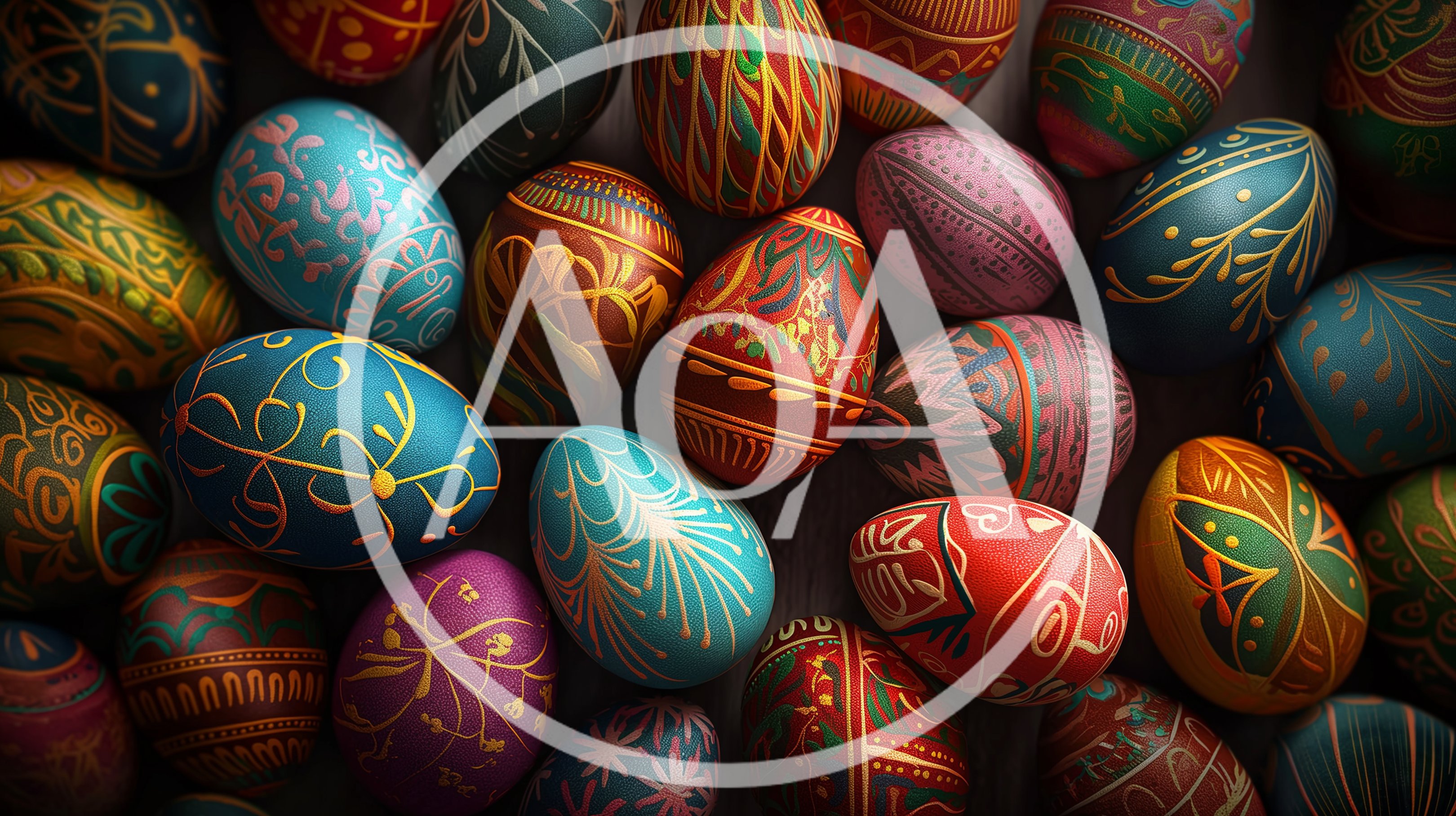 Collection Of Intricately Decorated Easter Eggs