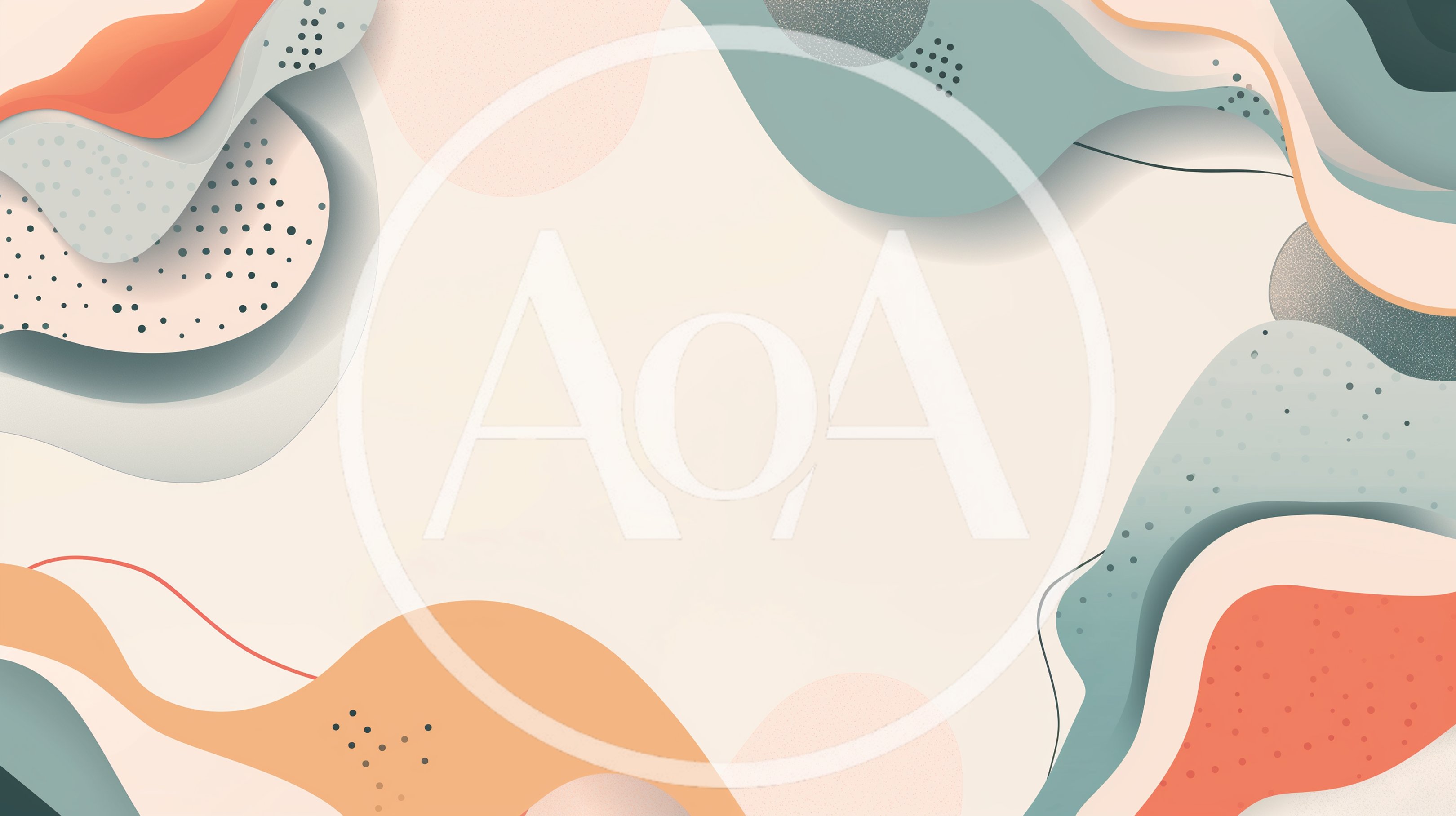 Abstract Organic Shapes Background With Pastel Colors