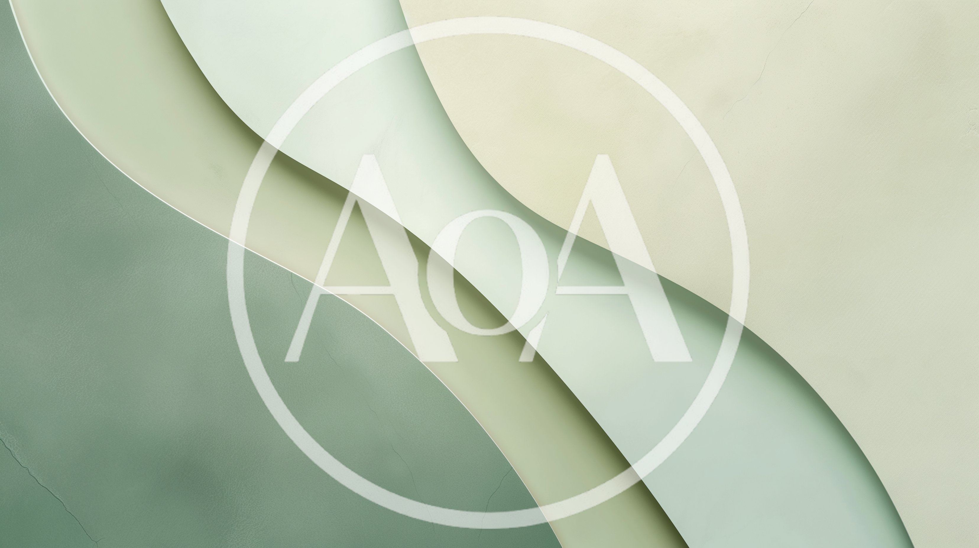 Abstract Background With Layered Pastel Green Curves