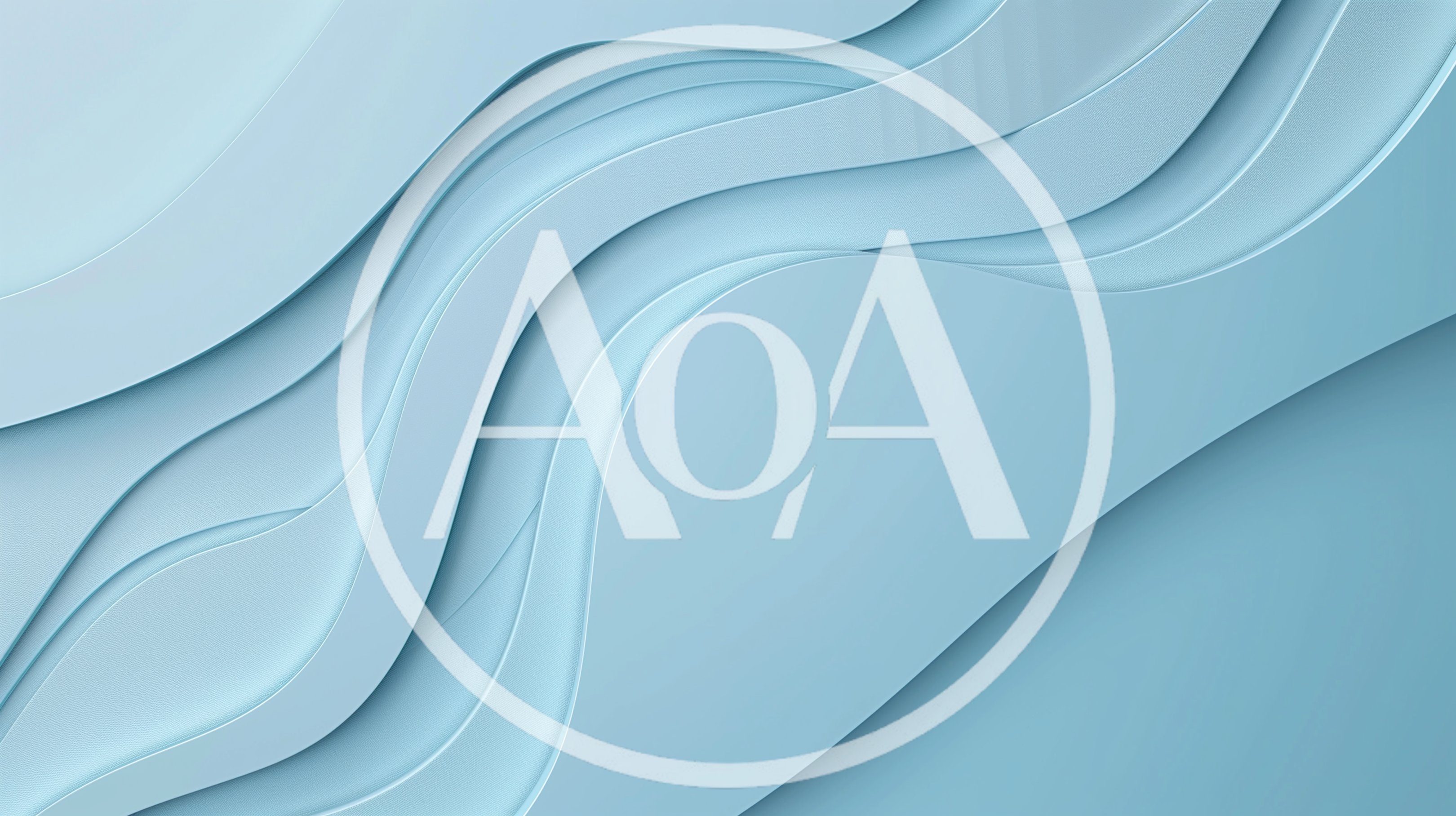 Abstract Light Blue Wavy Layered Background