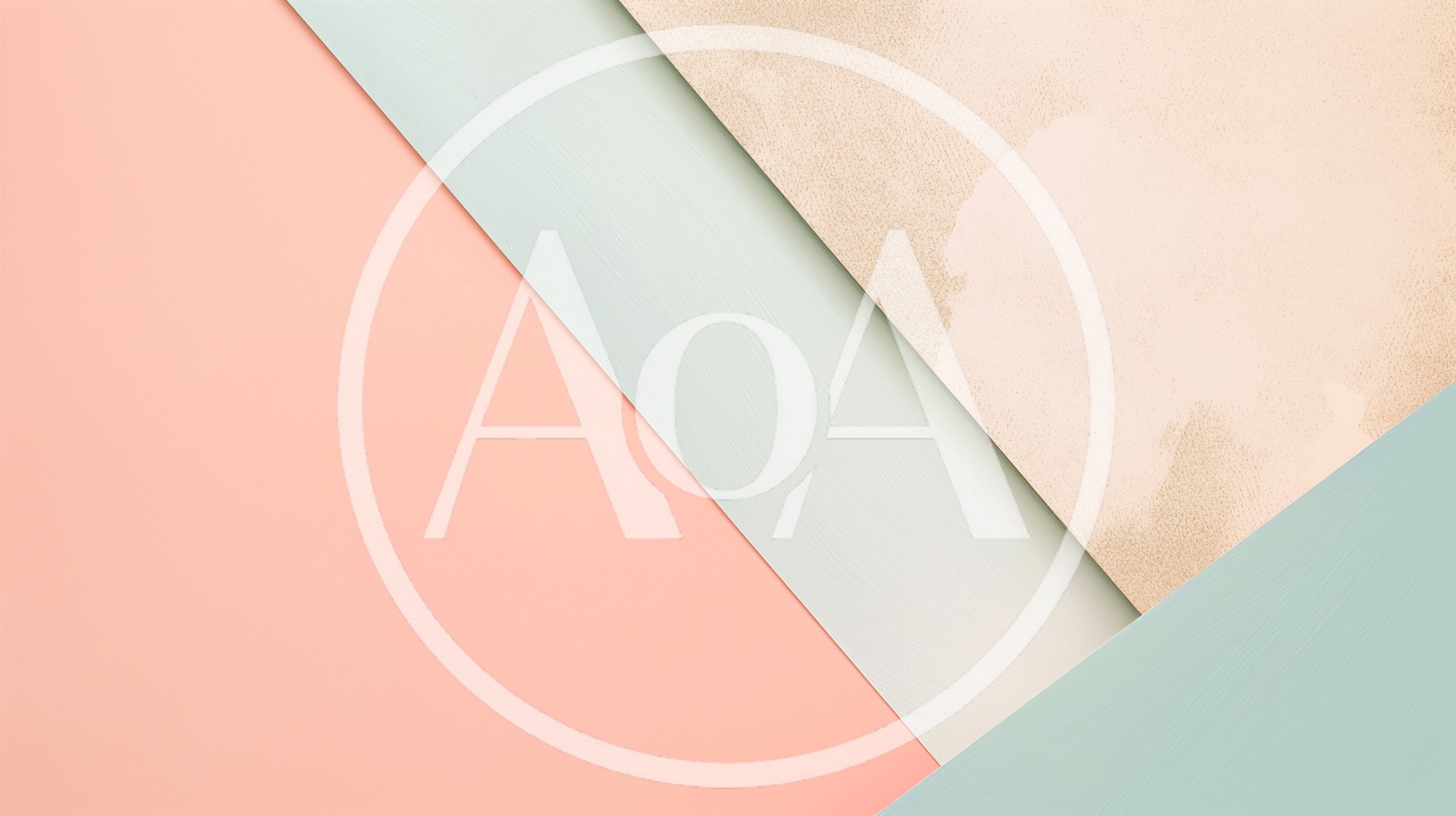 Abstract Geometric Background With Pastel Colored Paper Layers
