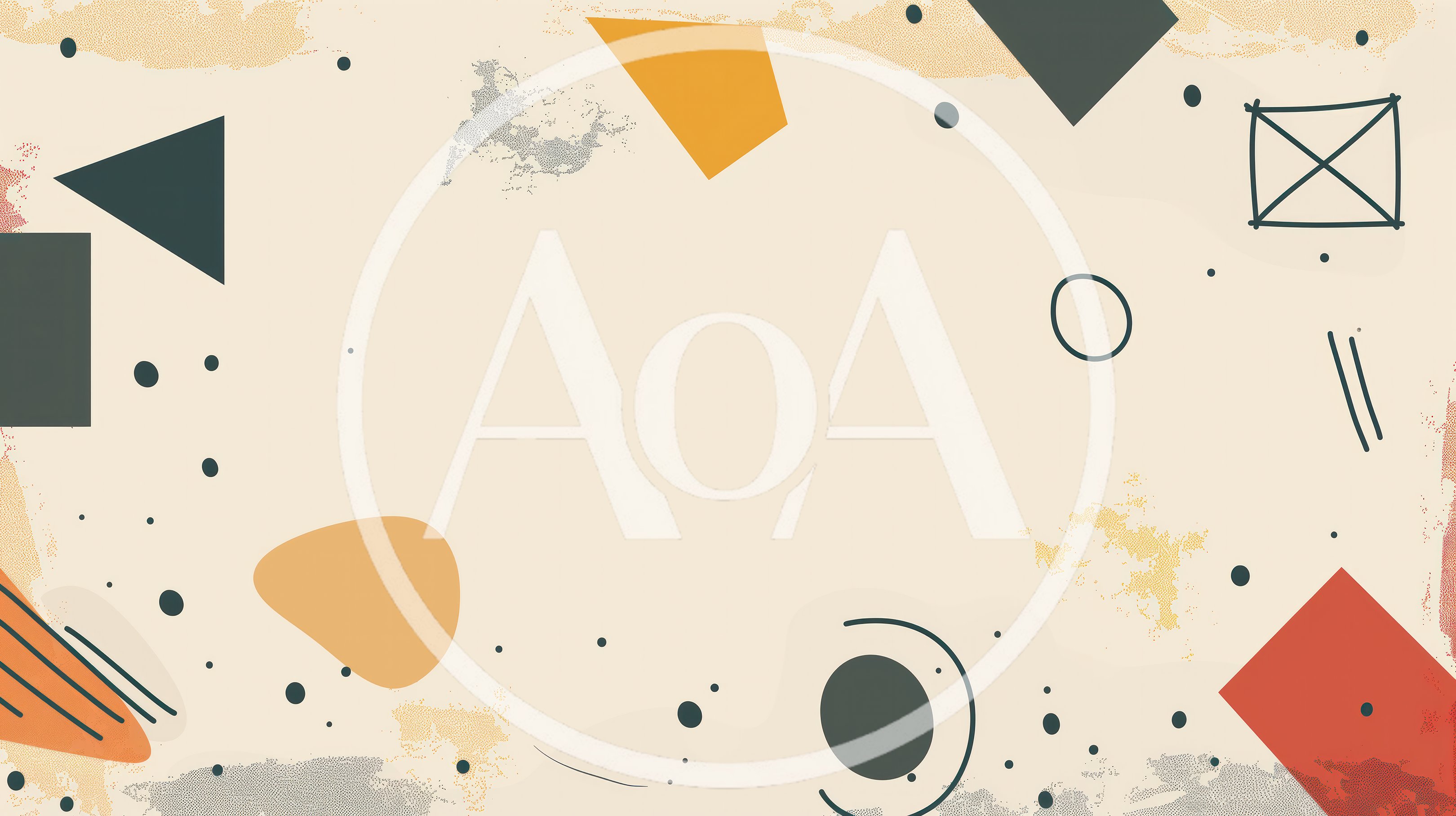 Abstract Memphis Style Geometric Background Design