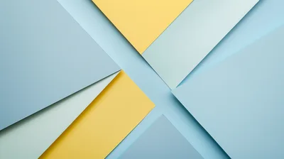Abstract Geometric Background With Overlapping Pastel Paper Sheets