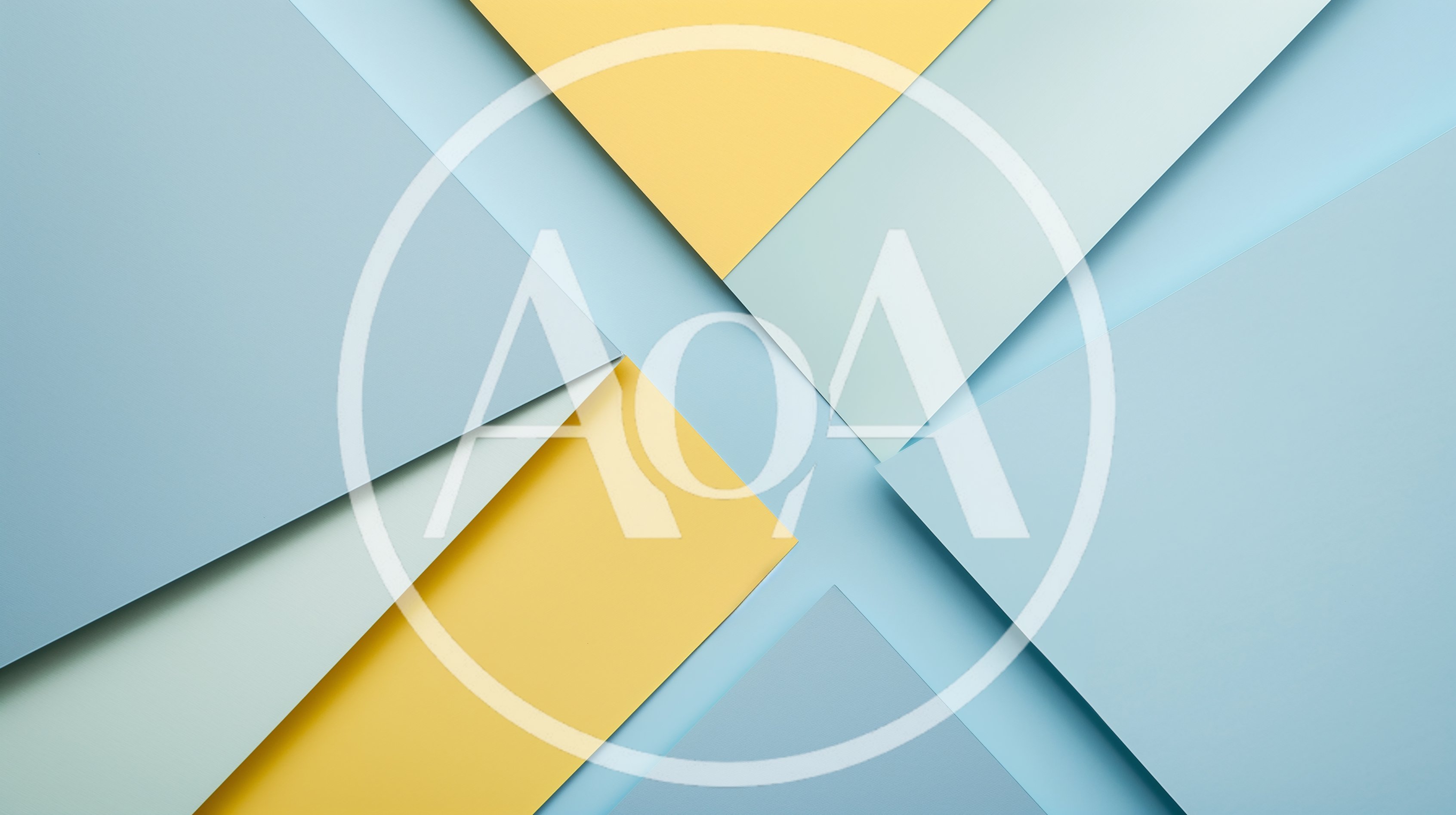 Abstract Geometric Background With Overlapping Pastel Paper Sheets