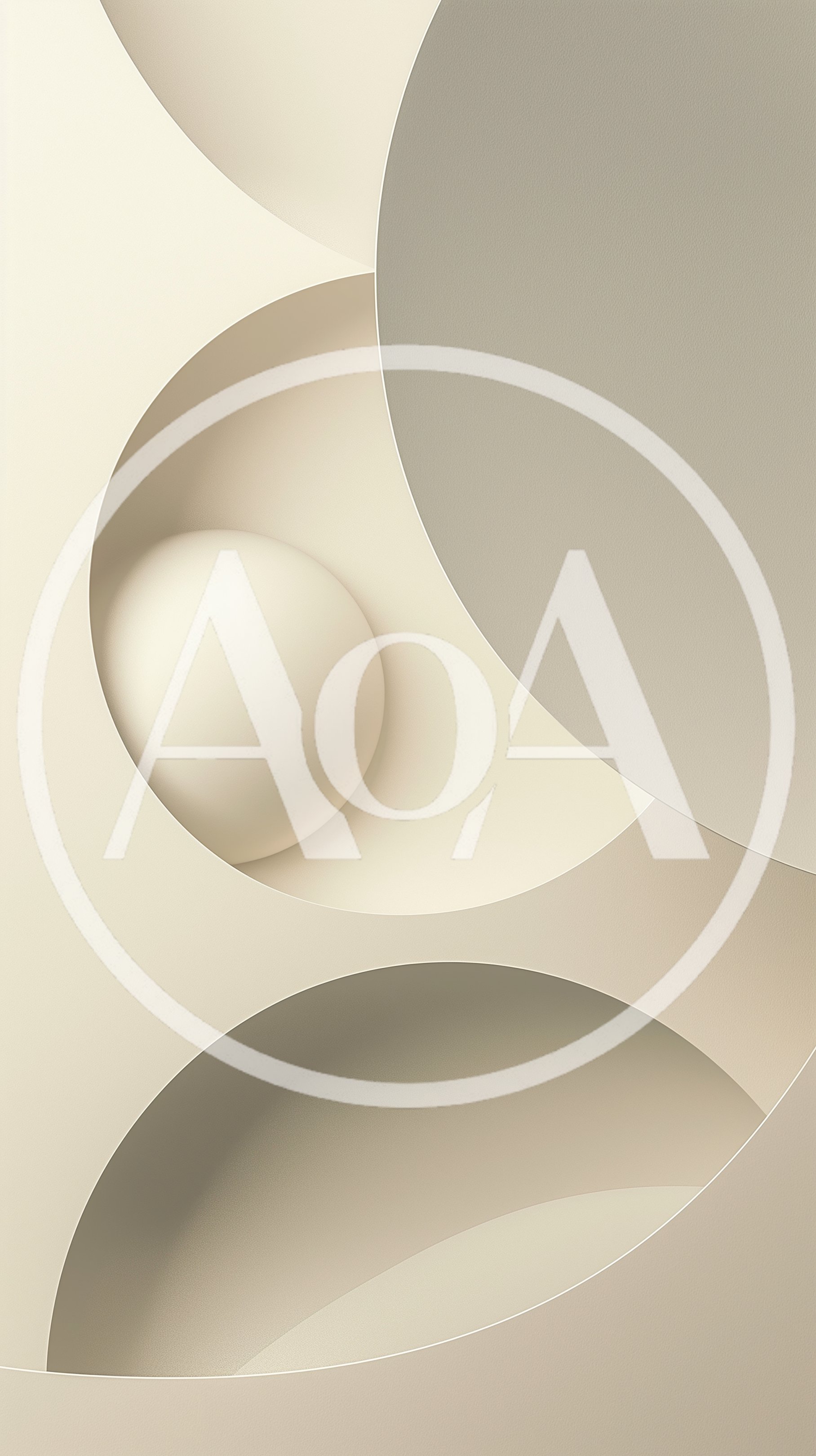 Abstract 3D Rendered Beige Geometric Shapes Background