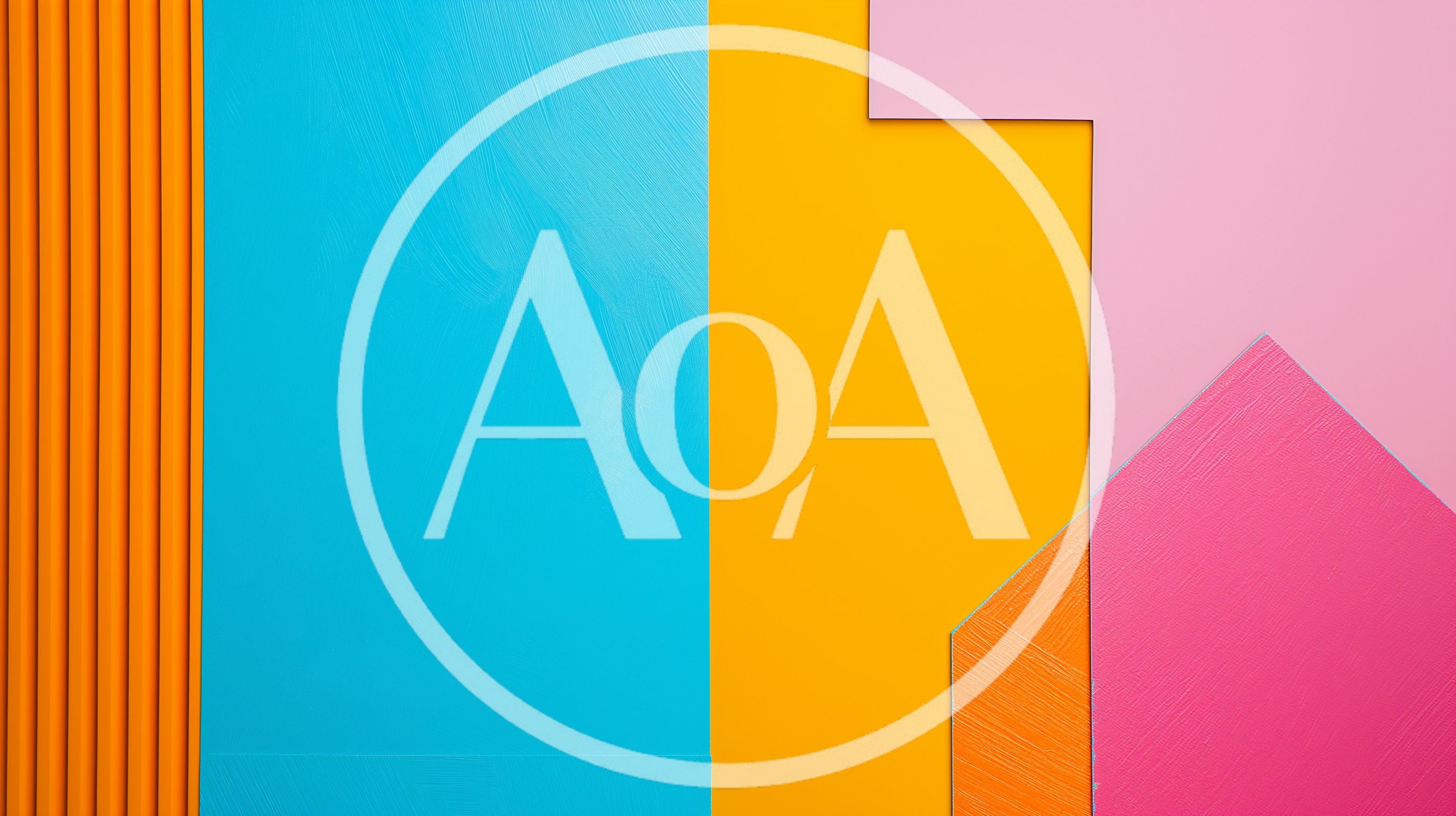 Abstract Geometric Background With Vibrant Painted Color Blocks