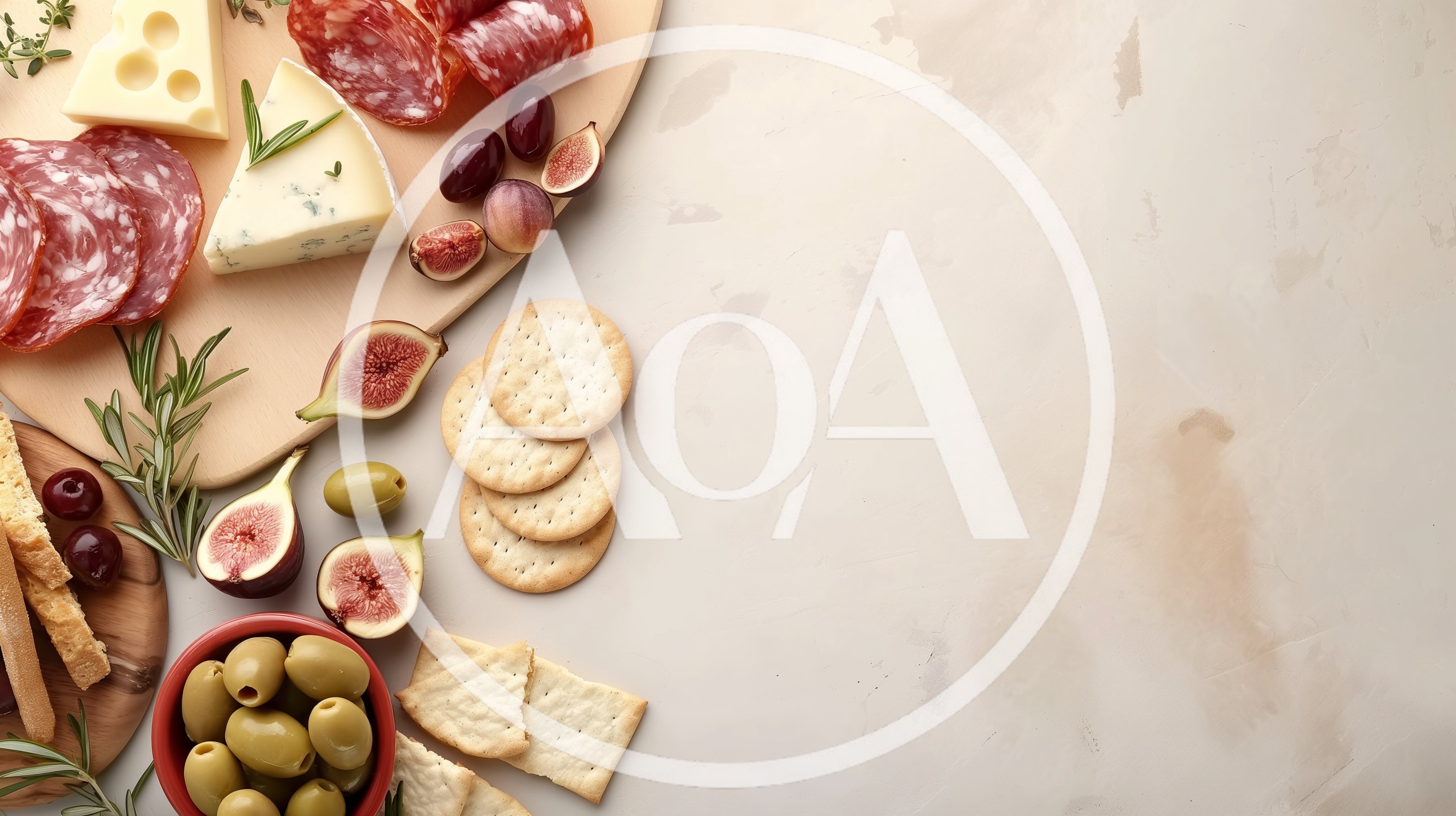 Gourmet Charcuterie Board With Cheese And Fresh Figs