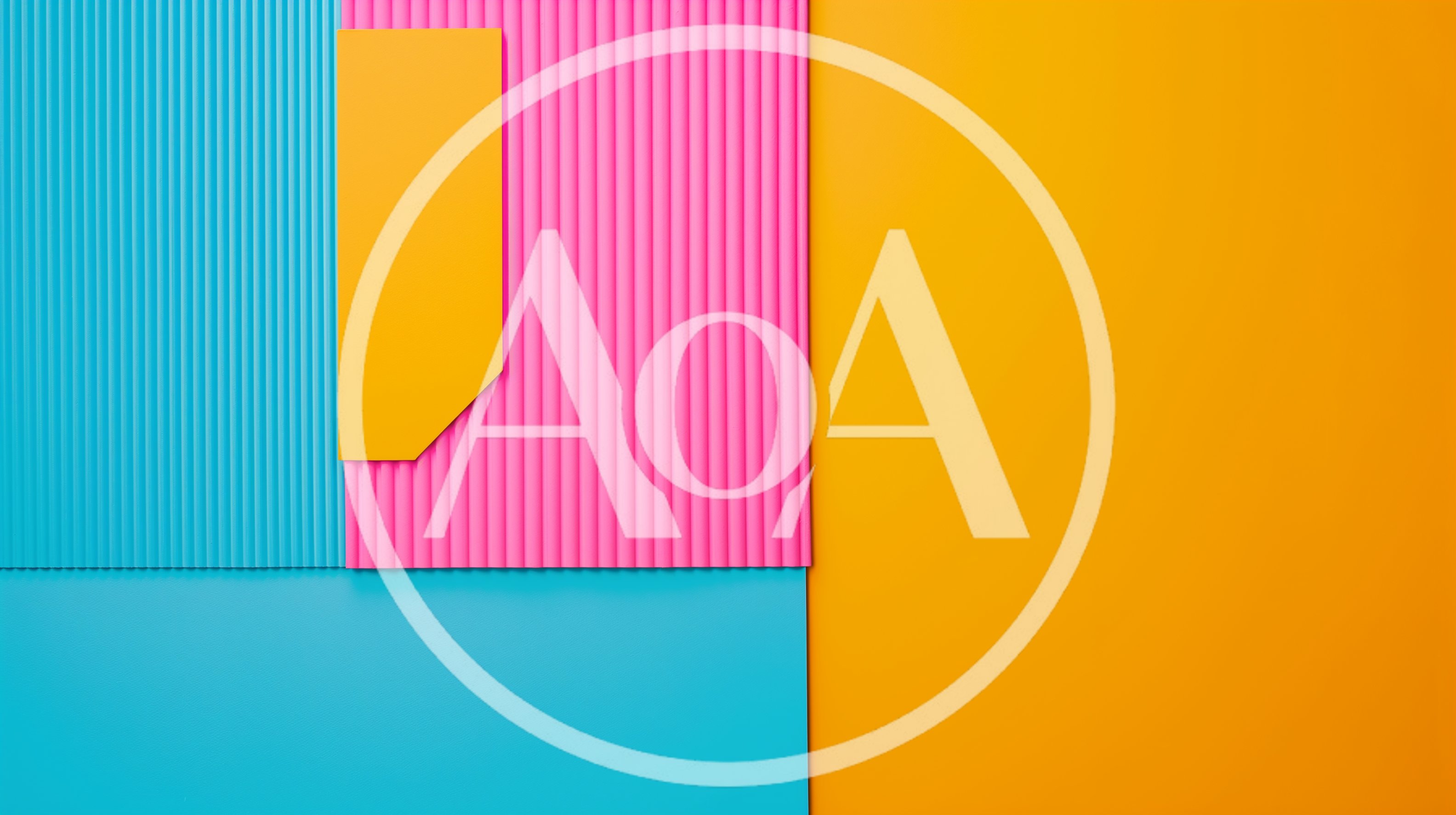 Abstract Geometric Background With Vibrant Colored Paper Layers