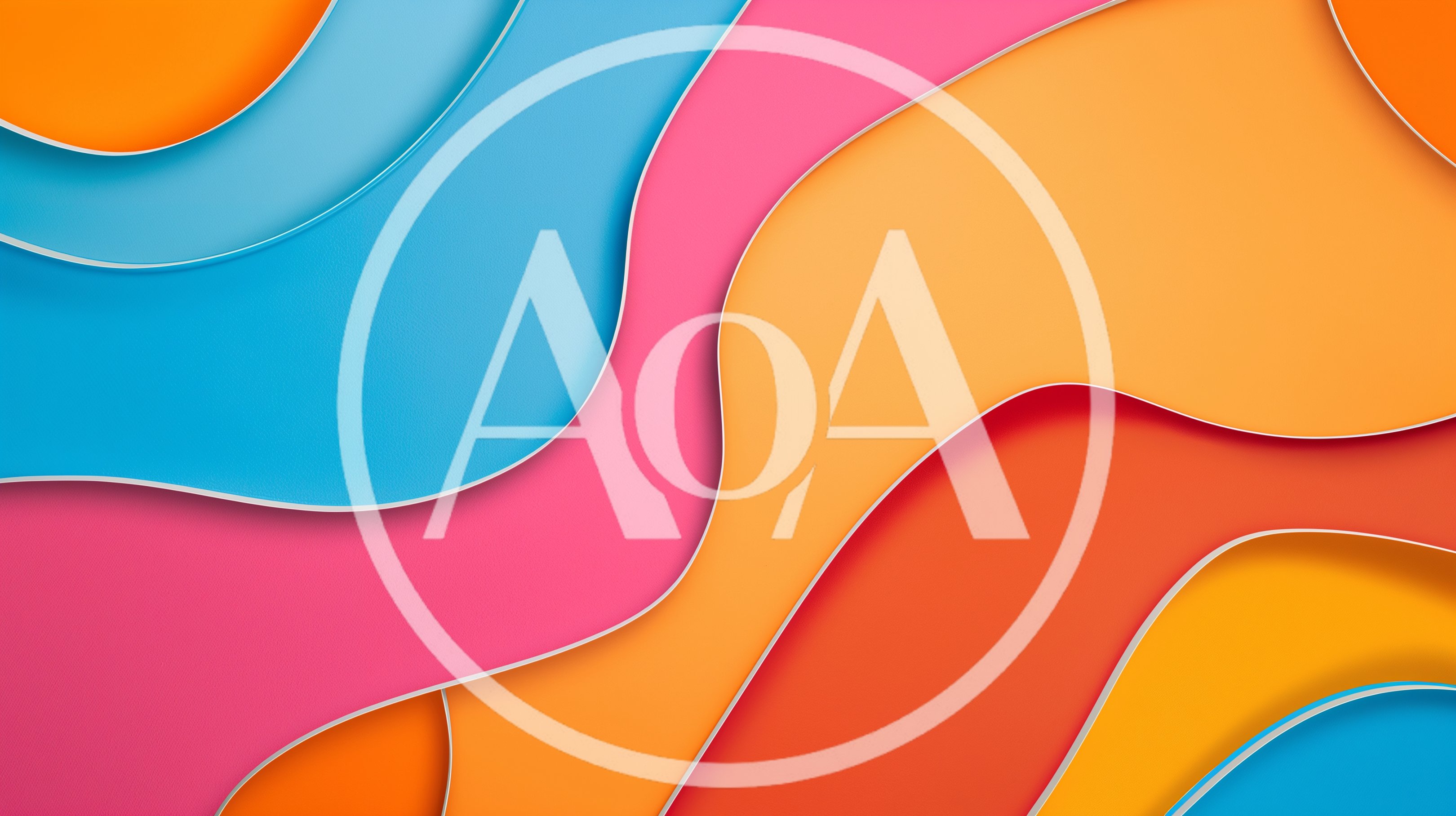 Abstract Paper Cutout Background With Colorful Wavy Layers