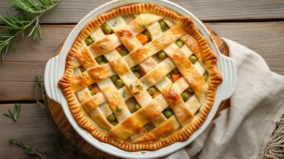 Freshly Baked Savory Chicken Pot Pie