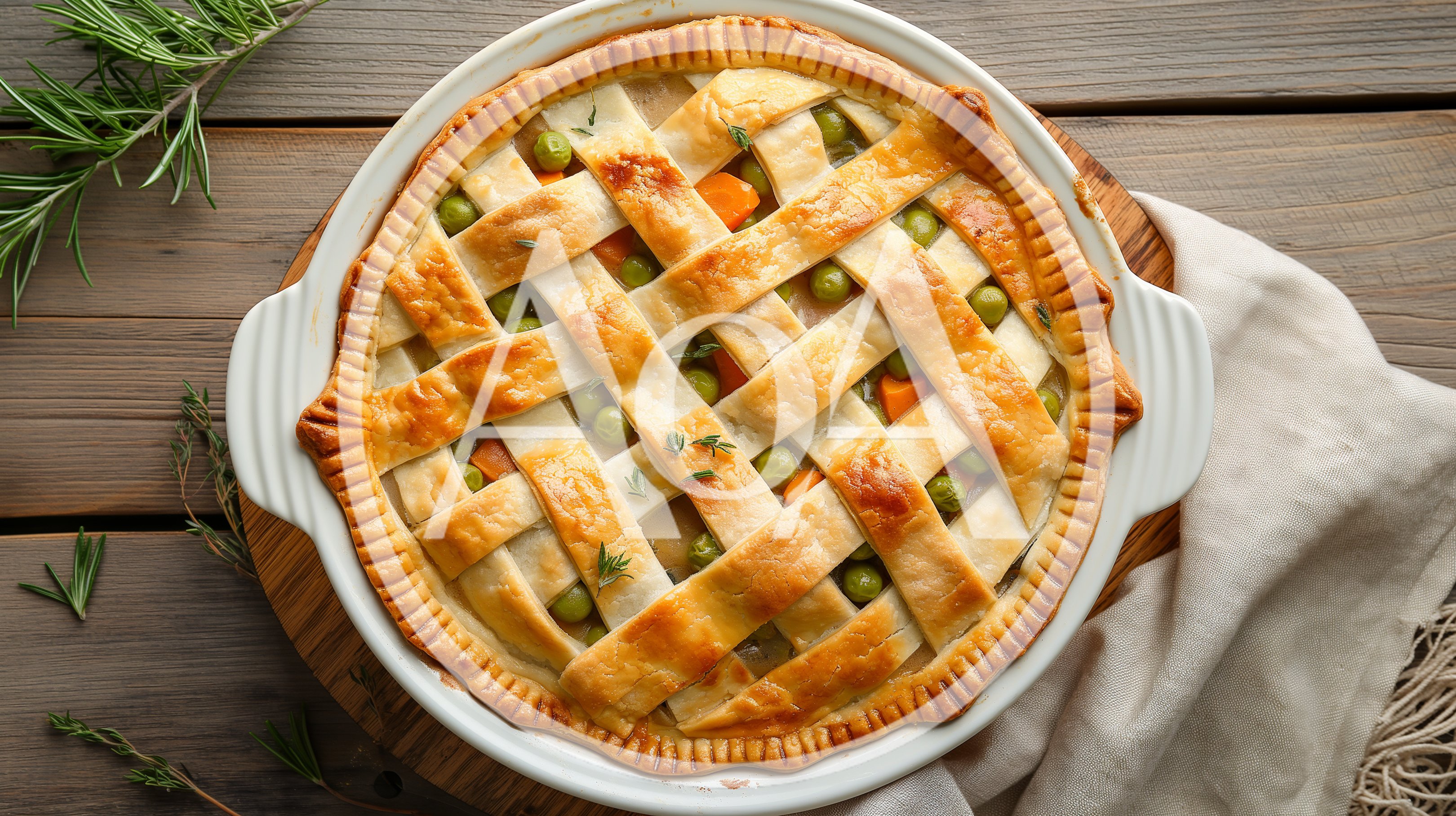 Freshly Baked Savory Chicken Pot Pie