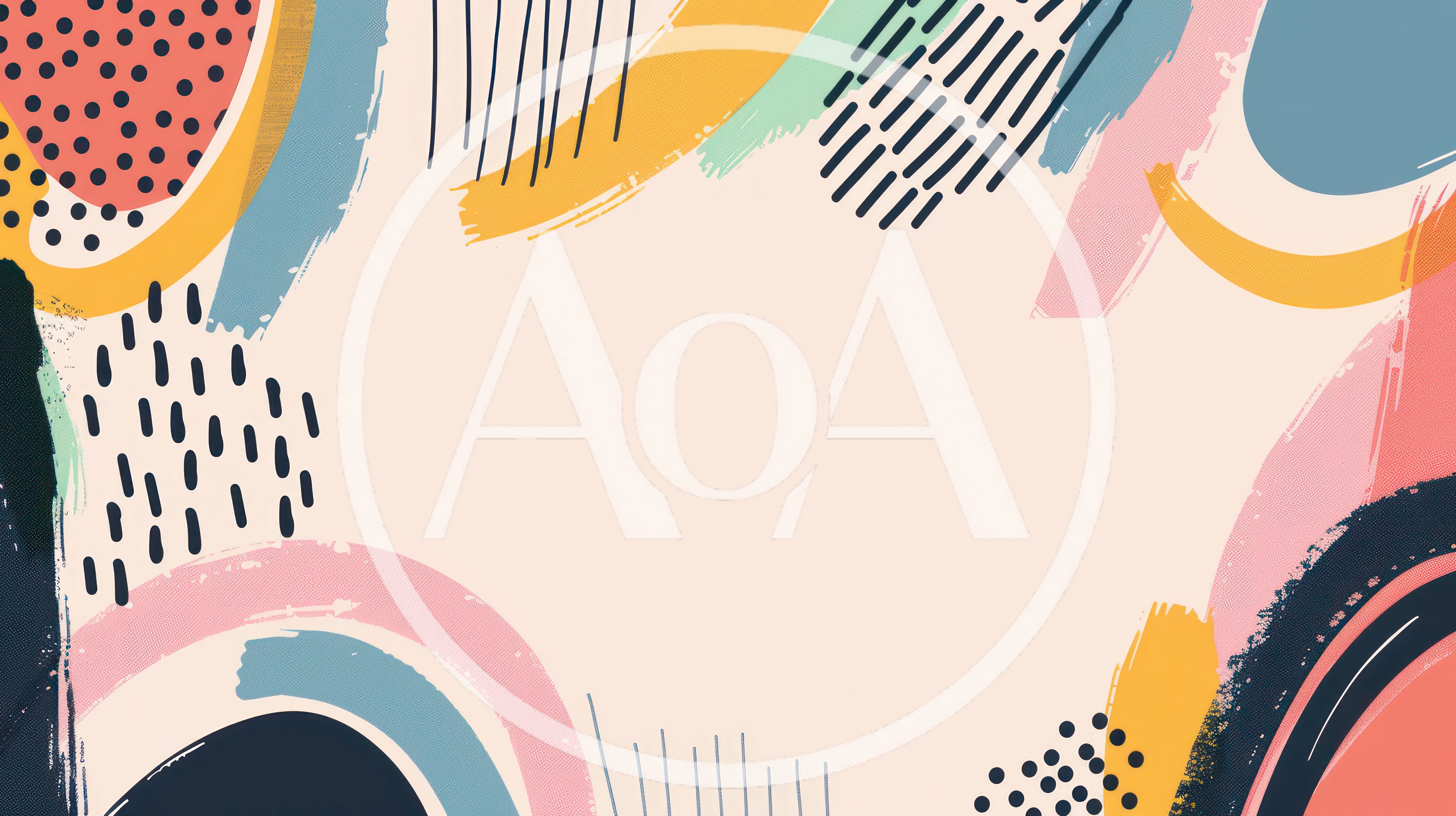 Abstract Memphis Style Background With Colorful Geometric Shapes