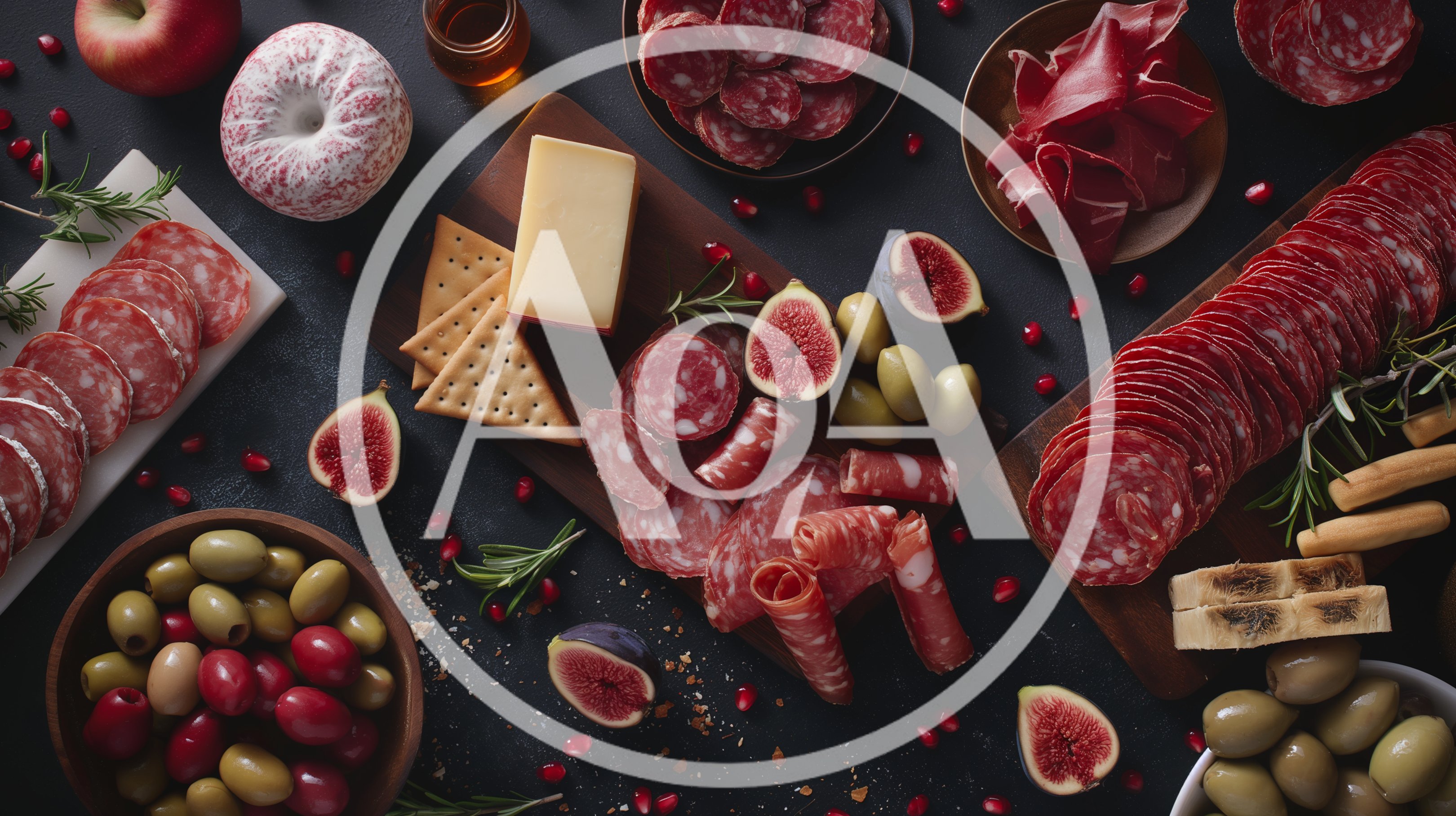 Gourmet Charcuterie Board With Cured Meats And Fruits