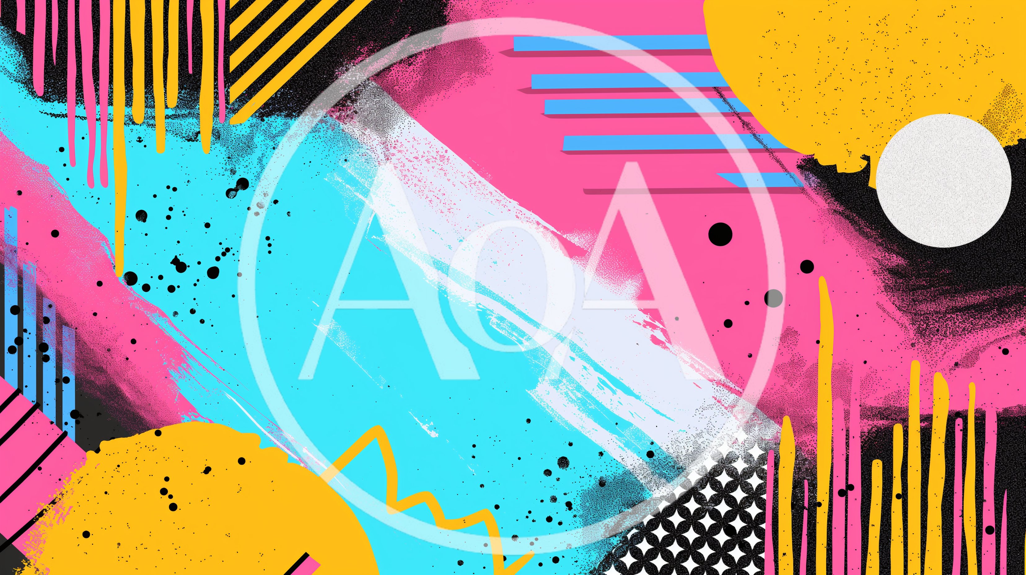 Abstract Memphis Style Graphic Design Background