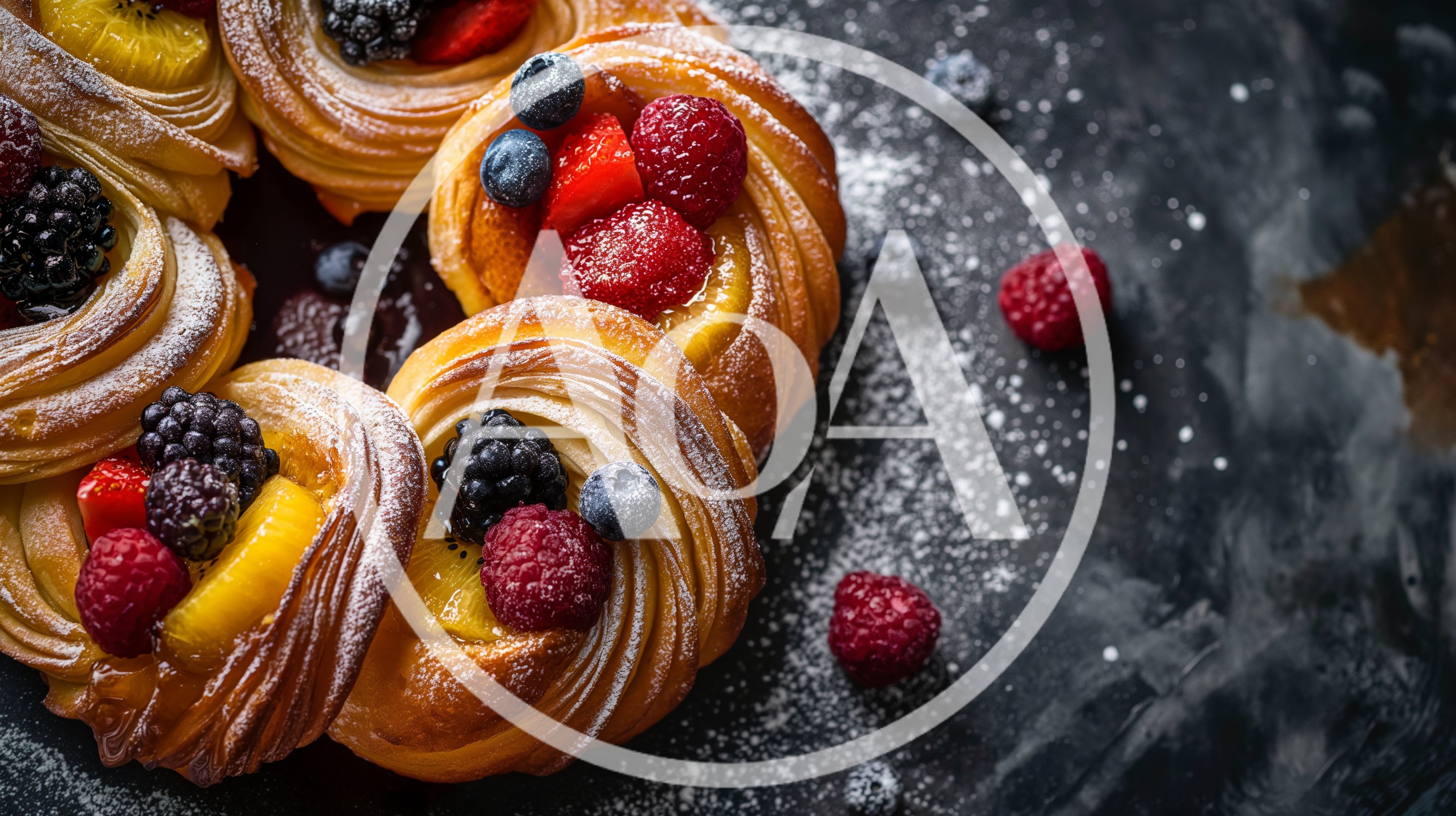 Gourmet Fruit Pastry Wreath With Fresh Berries