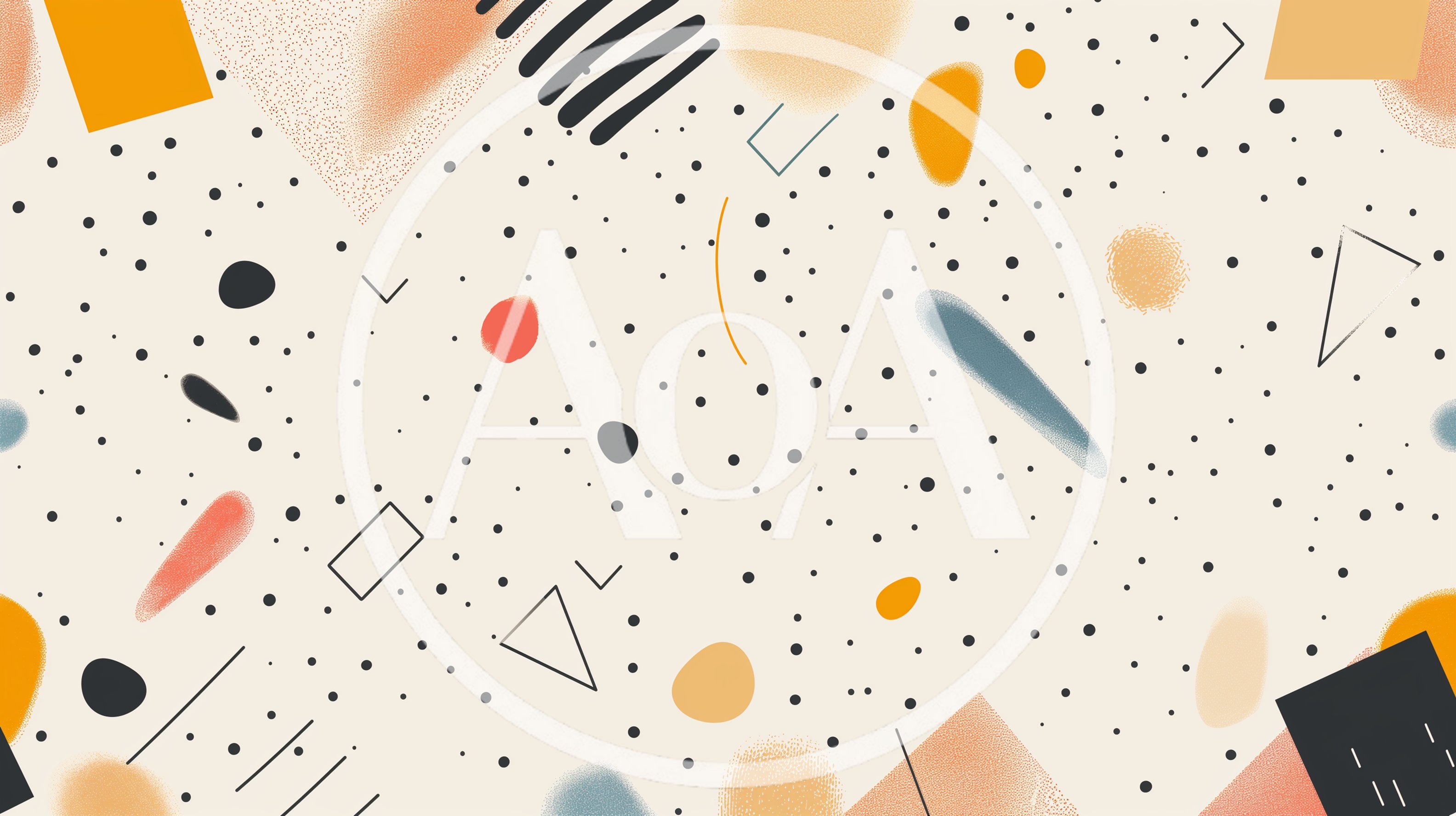 Abstract Memphis Style Geometric Pattern Background