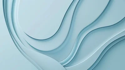 Abstract Light Blue Wavy Layered Background