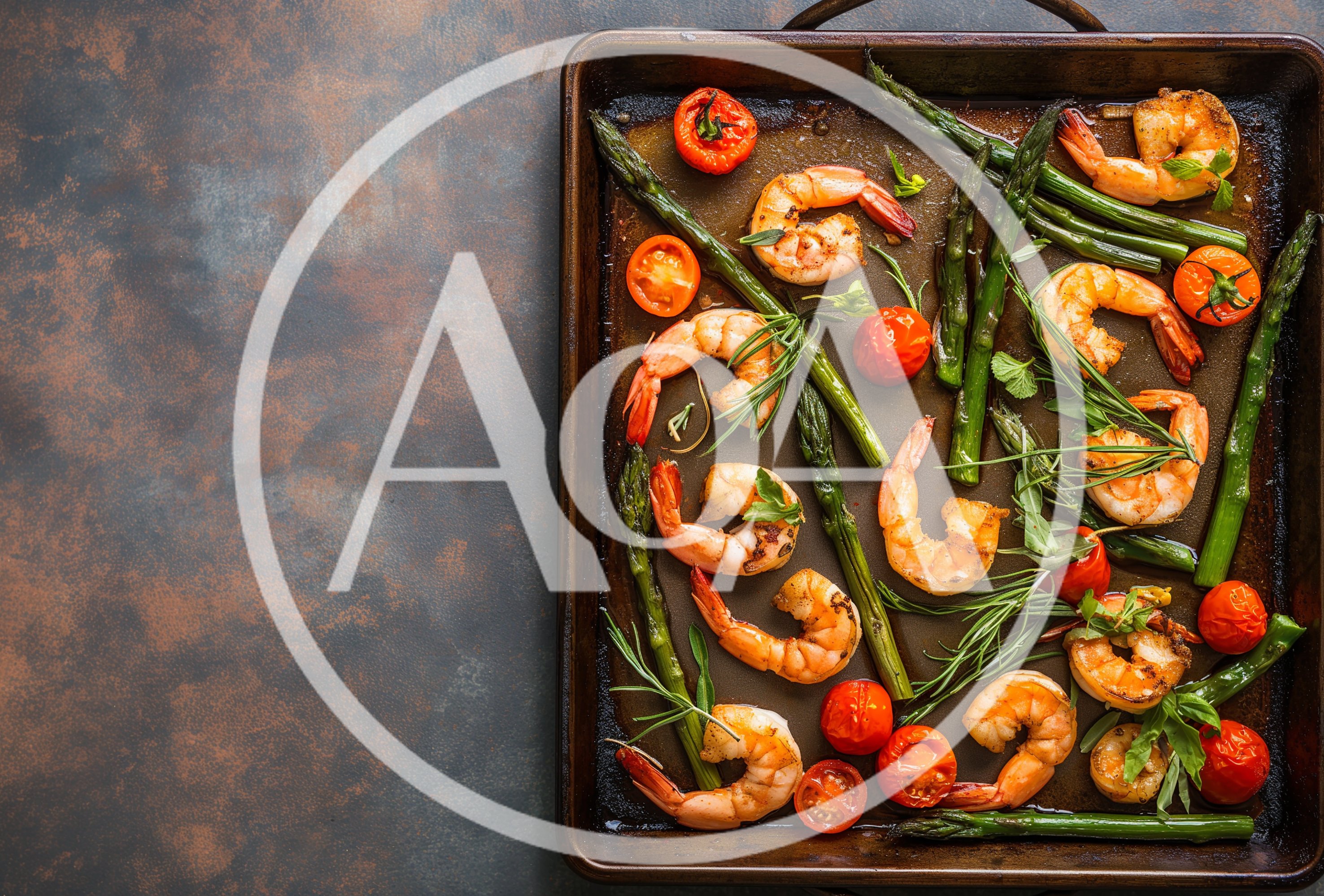 Roasted Shrimp with Asparagus and Cherry Tomatoes