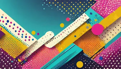 Abstract Memphis Style Geometric Pattern Background