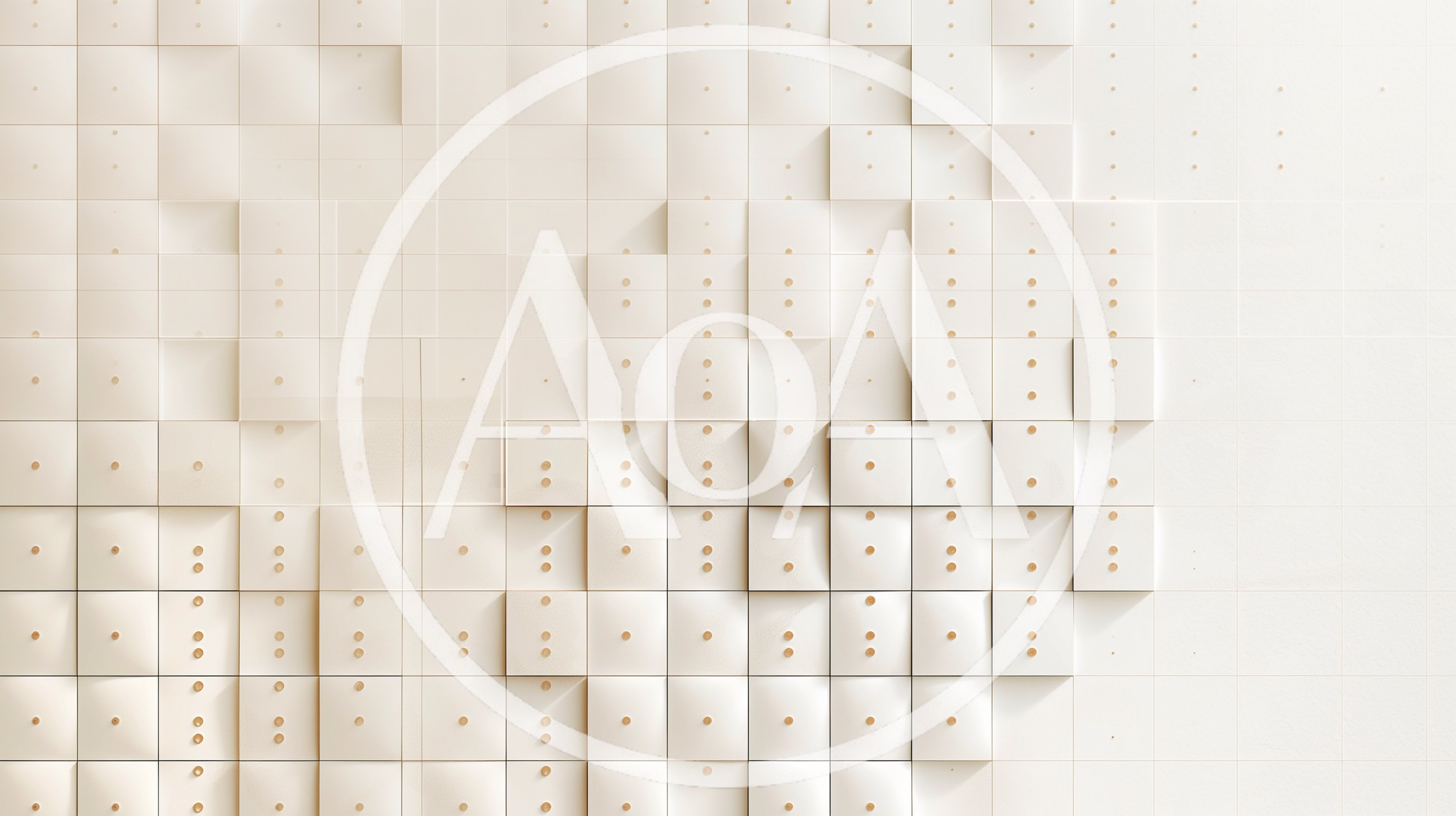 Abstract 3D Wall With Geometric Square Tiles