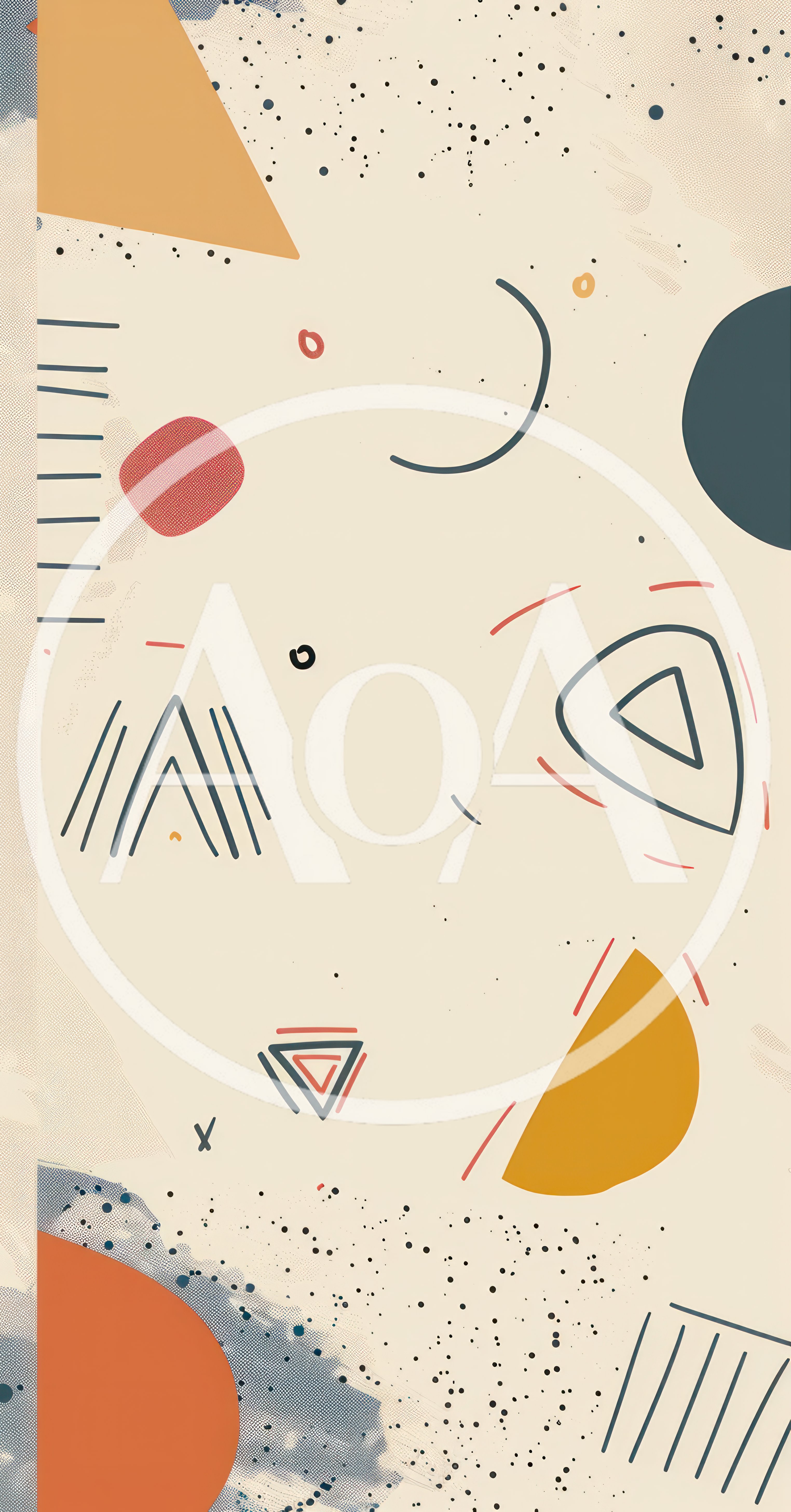 Abstract Geometric Pattern With Minimalist Shapes And Textures