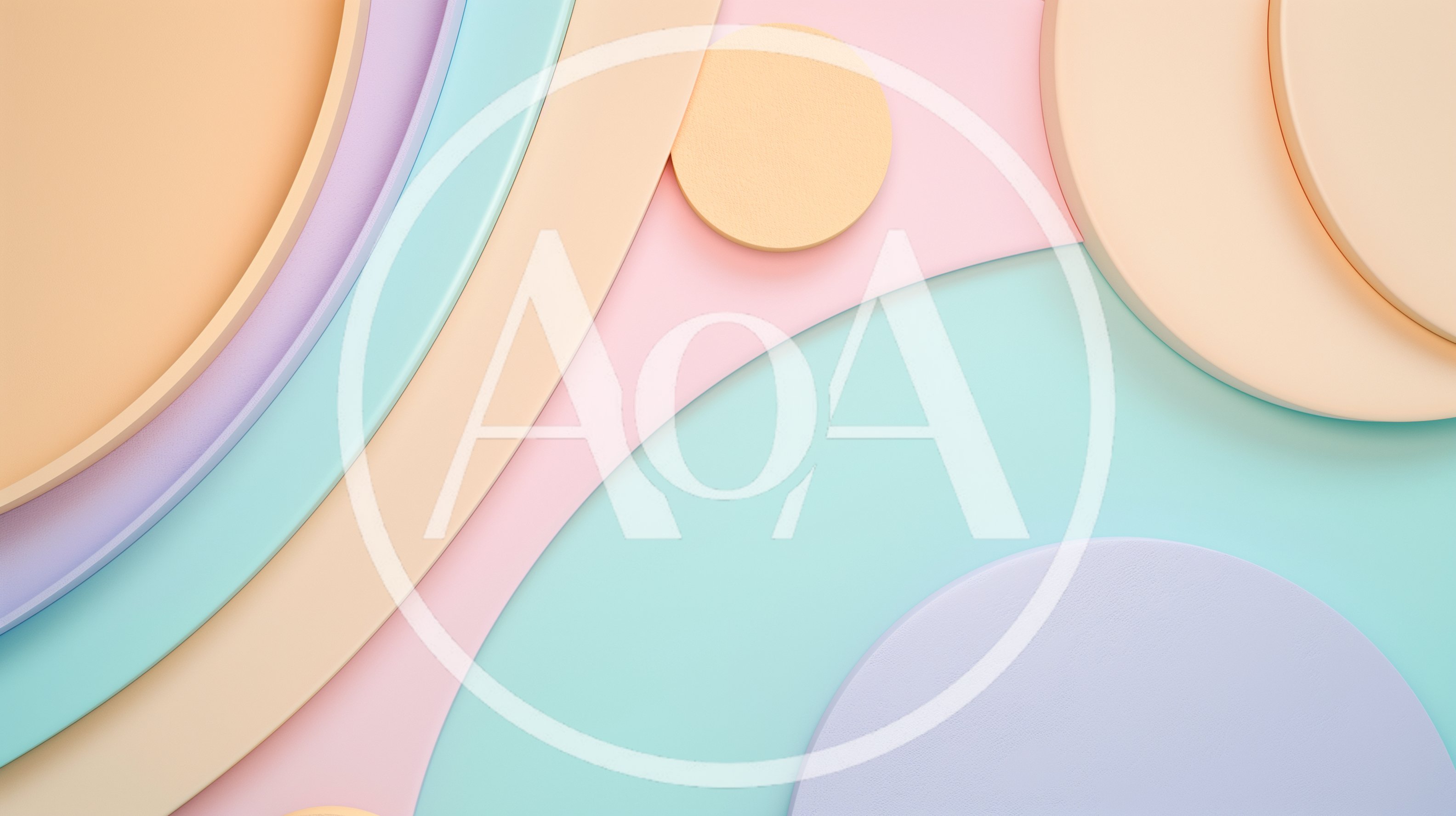 Abstract Pastel Geometric Shapes Background