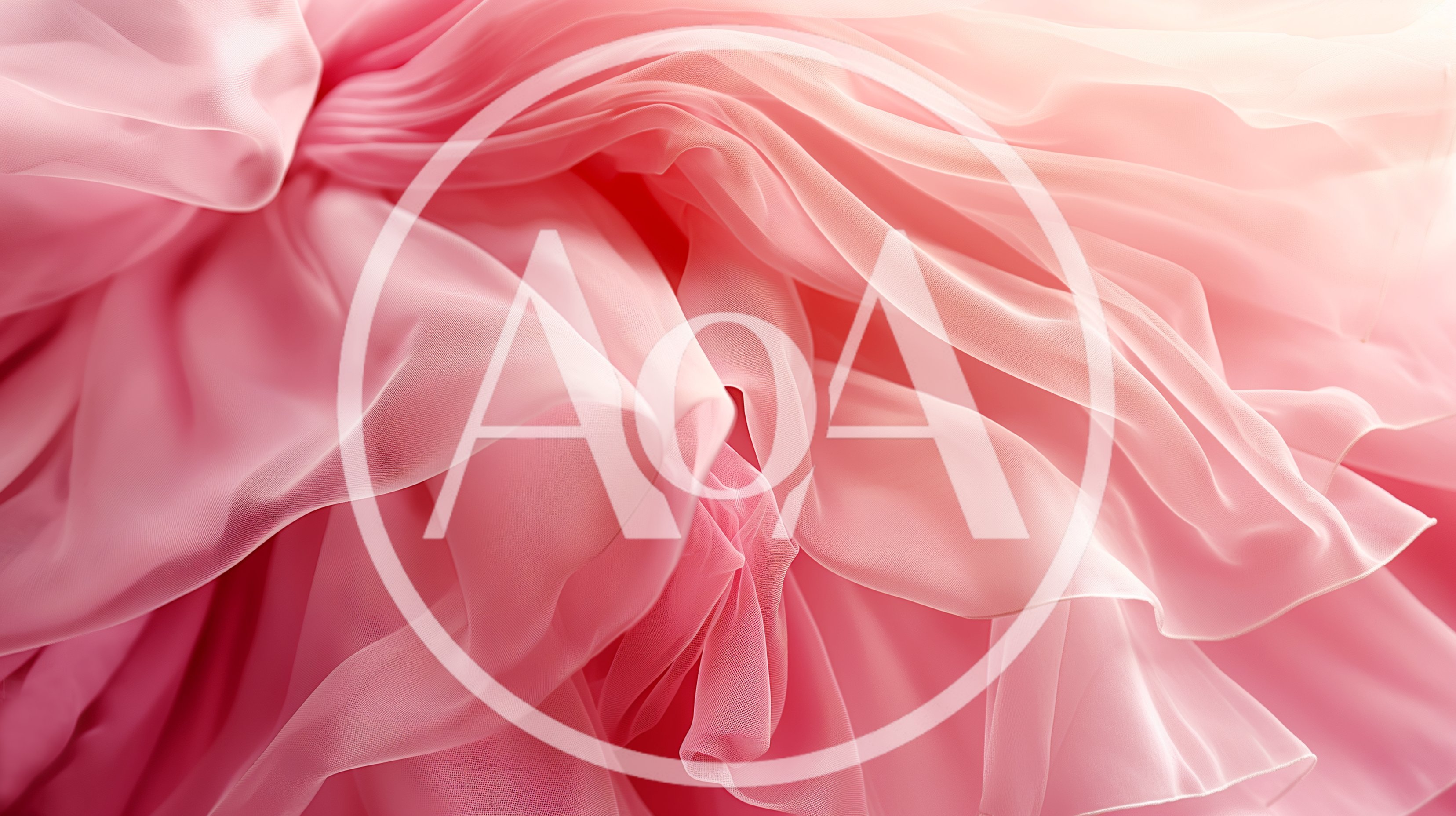 Abstract Background Of Flowing Pink Chiffon Fabric
