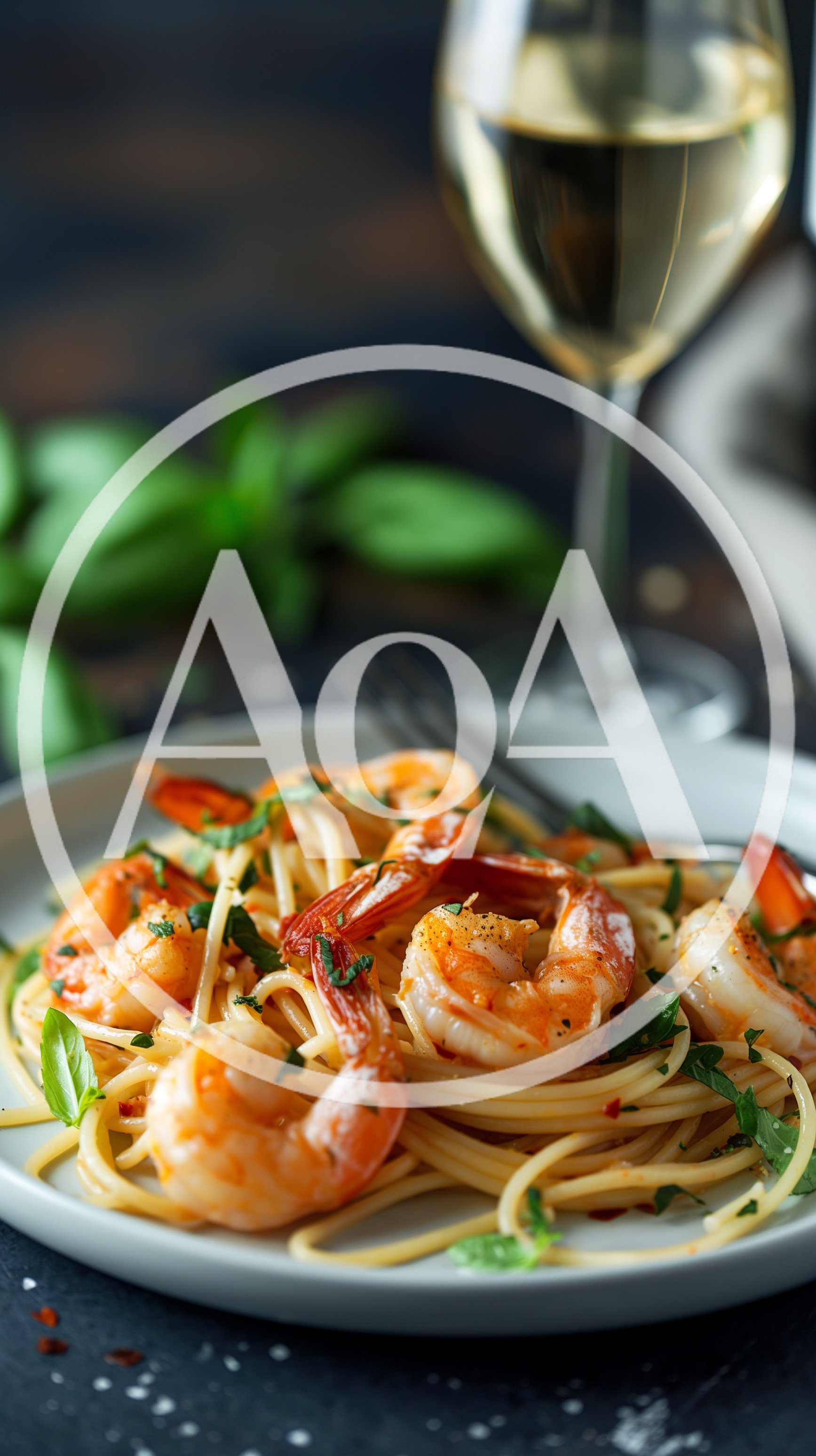 Shrimp Scampi Pasta With White Wine