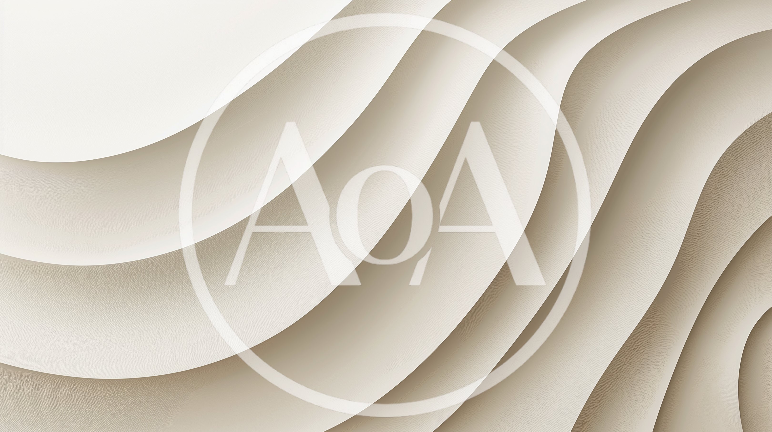 Abstract Minimalist Background With Soft Wavy Paper Layers