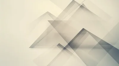 Abstract Geometric Mountain Shapes With Transparent Overlays