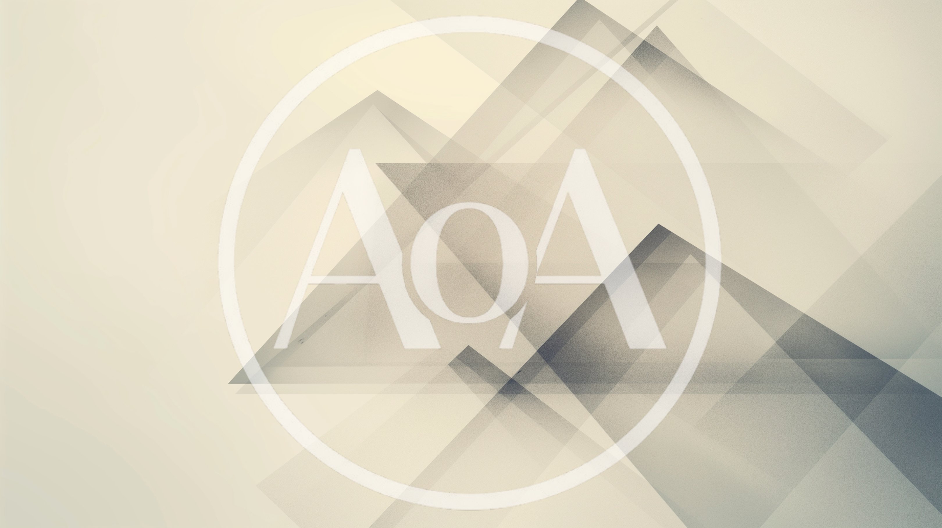 Abstract Geometric Mountain Shapes With Transparent Overlays