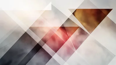 Abstract Geometric Background With Overlapping Transparent Shapes