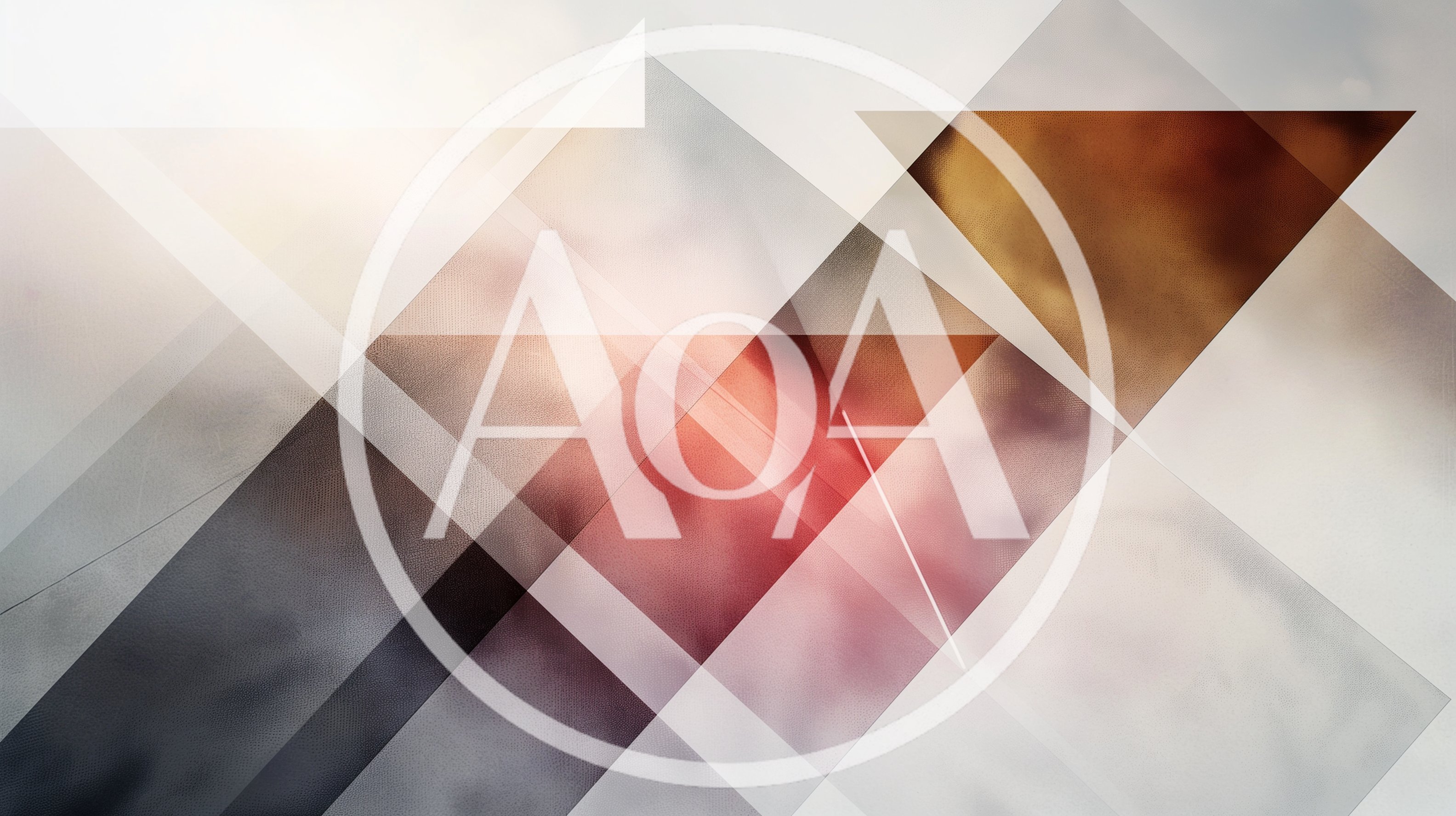 Abstract Geometric Background With Overlapping Transparent Shapes