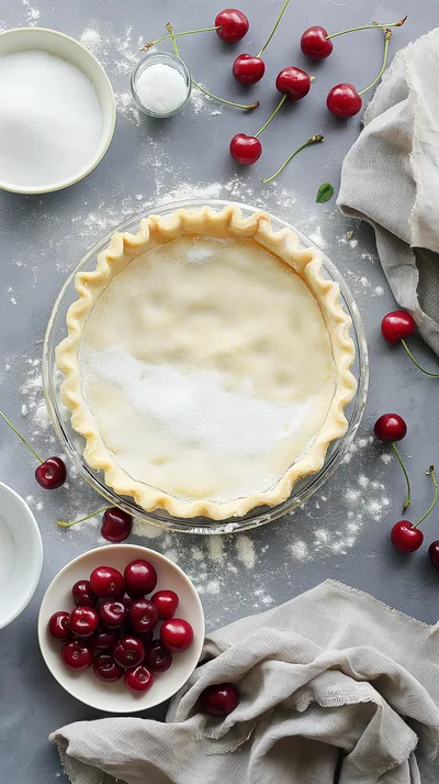 Preparing A Homemade Cherry Pie Crust