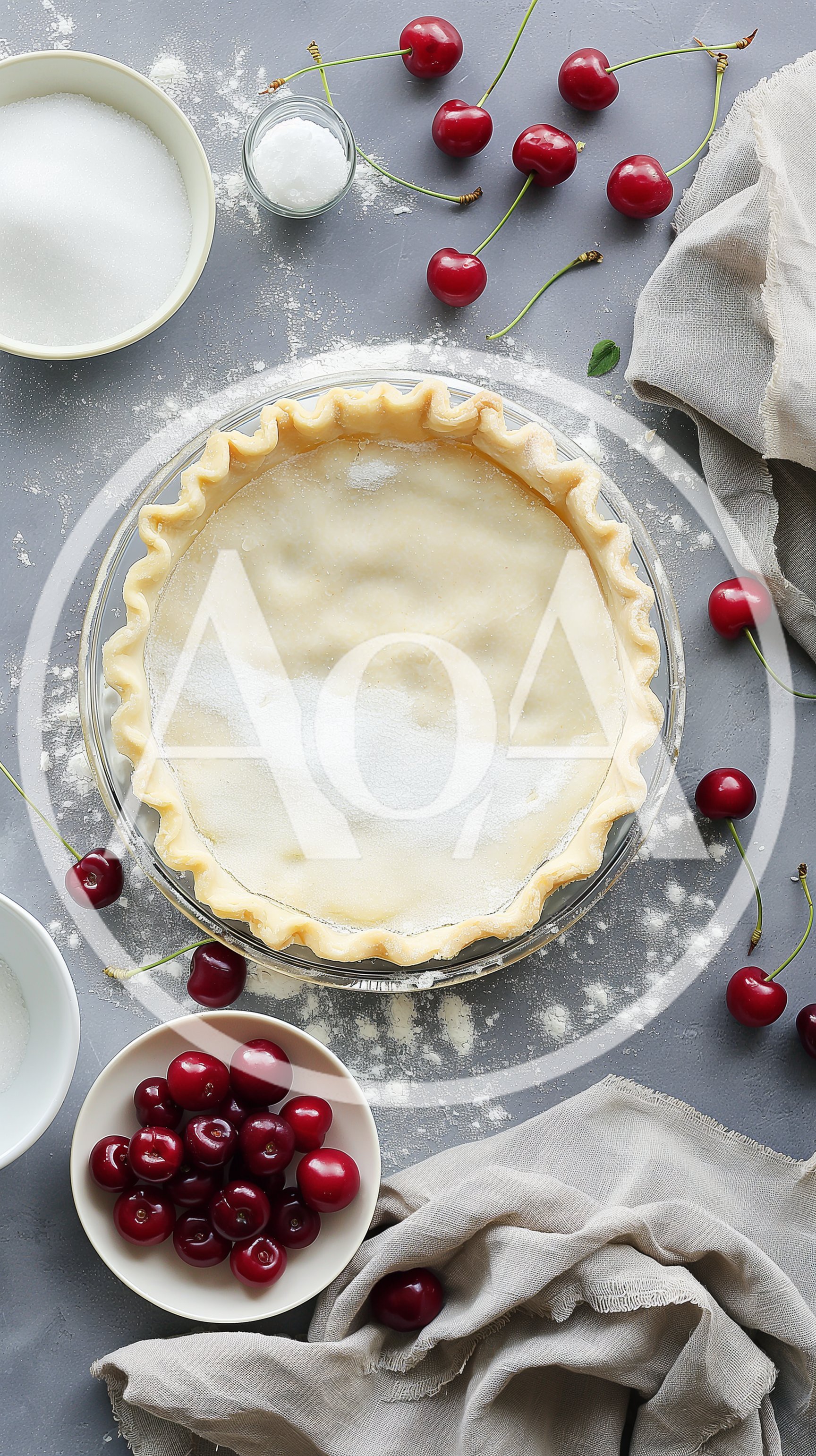 Preparing A Homemade Cherry Pie Crust